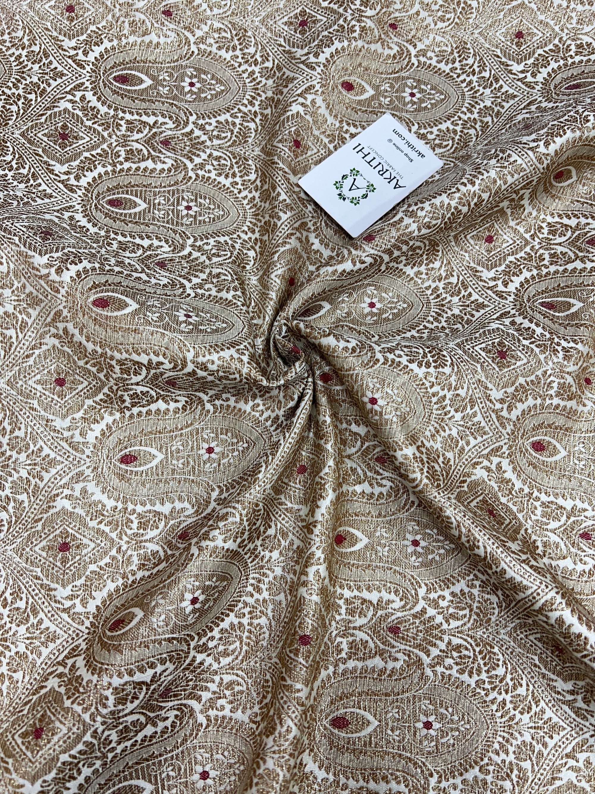 Banarasi brocade fabric antique zari