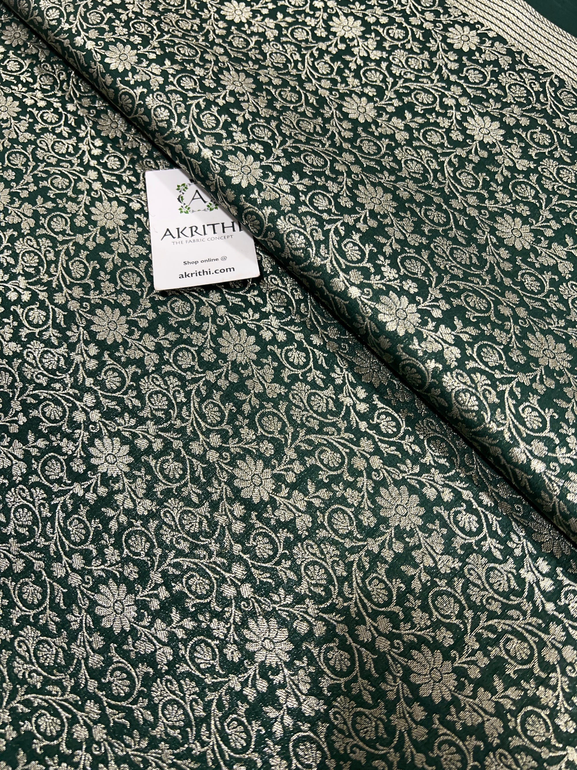 Pure Banarasi brocade fabric