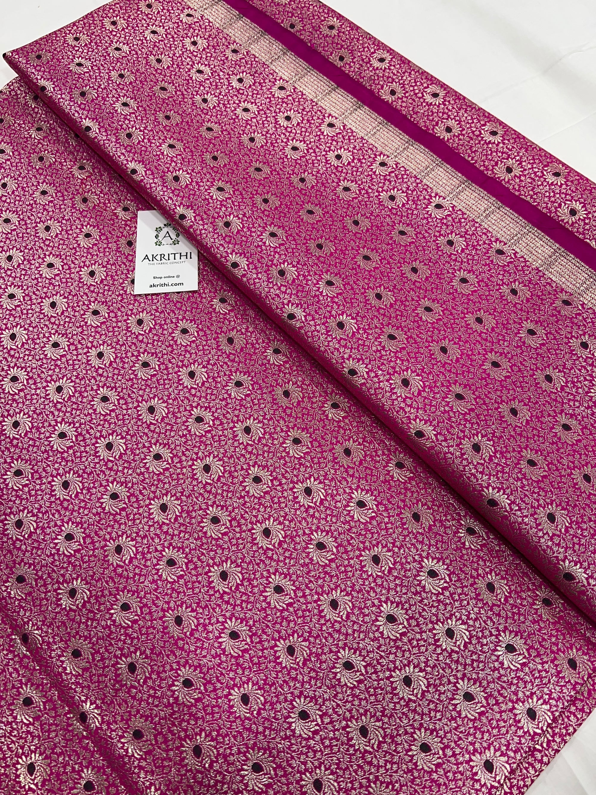 Pure Banarasi brocade fabric