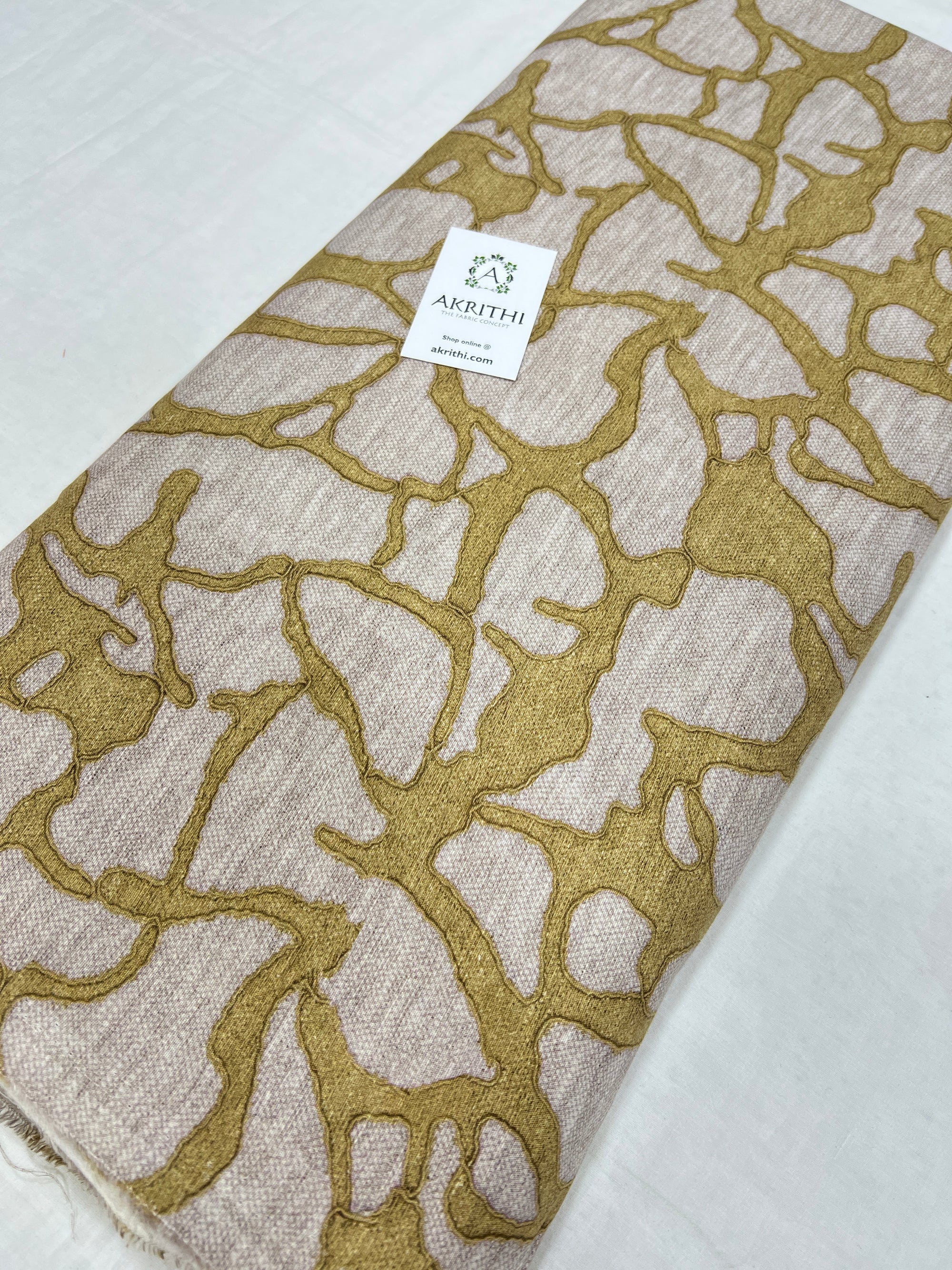 Digital Printed pure linen fabric