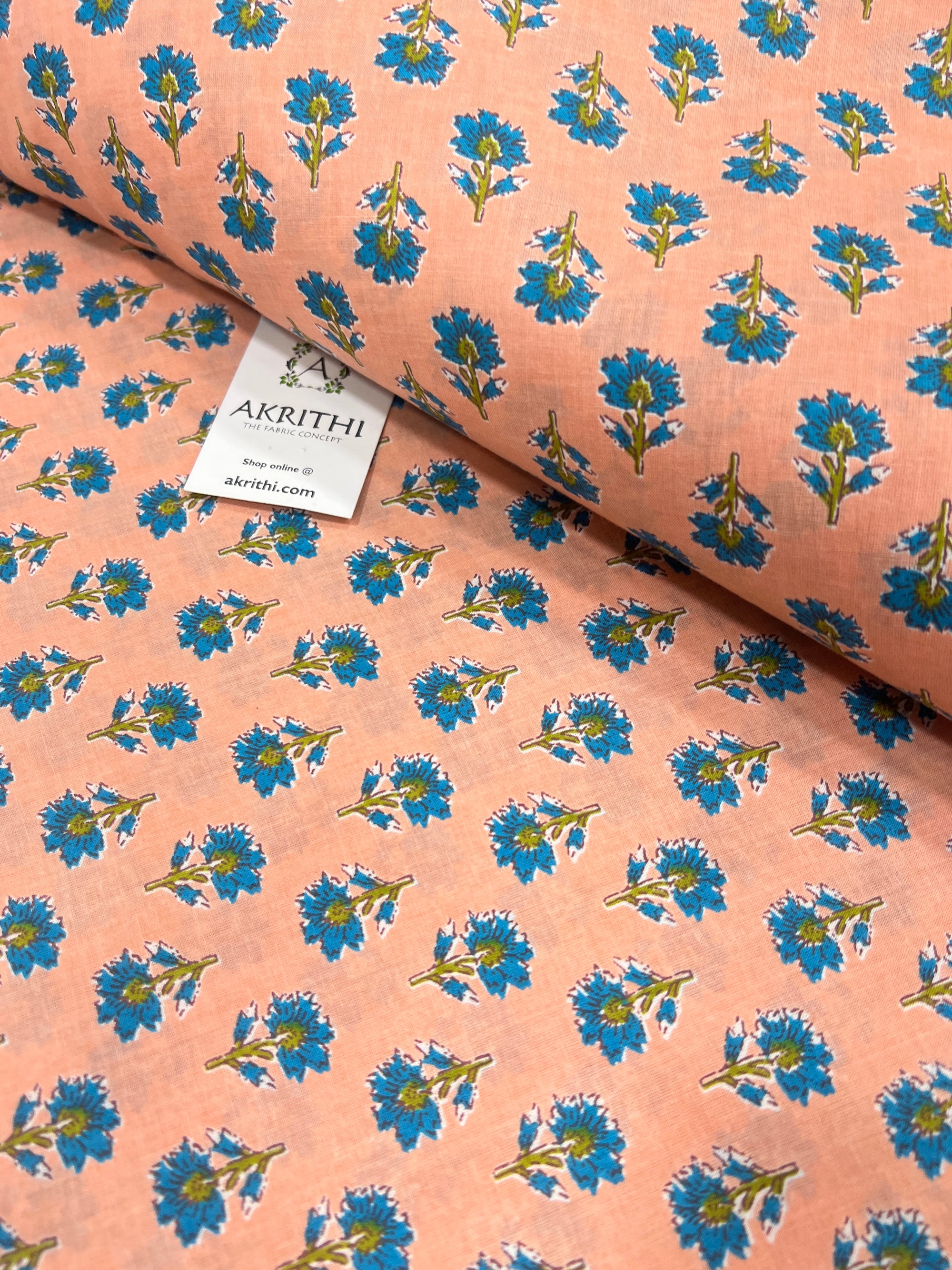 Printed pure cotton fabric