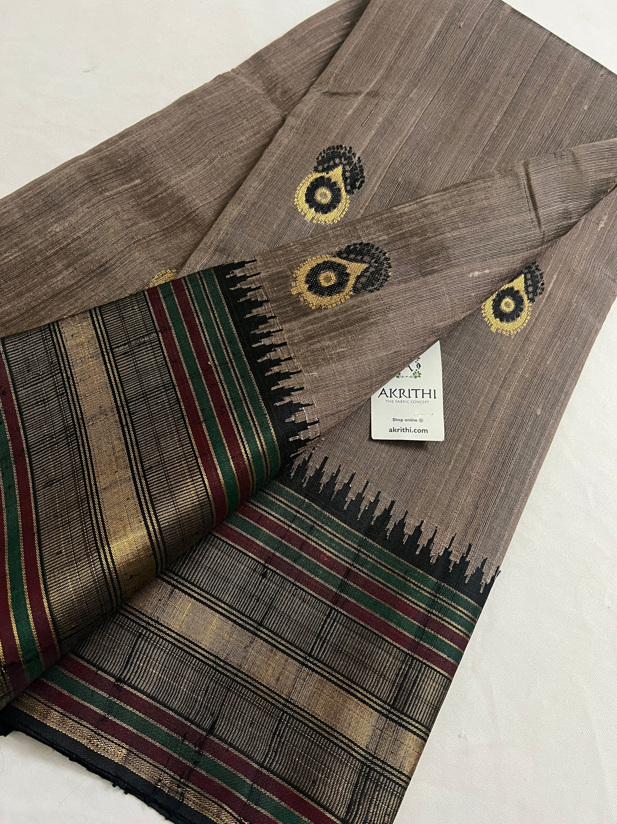 Dupion silk saree