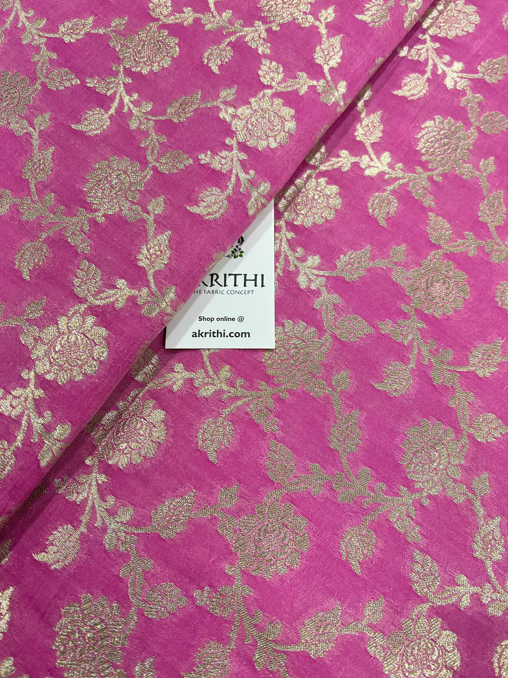 Pure Banarasi brocade fabric