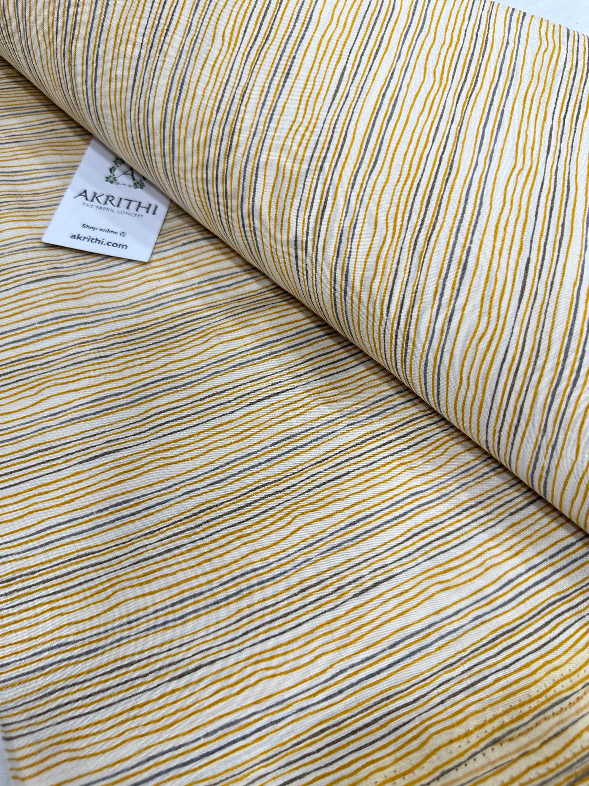 Printed silk fabric