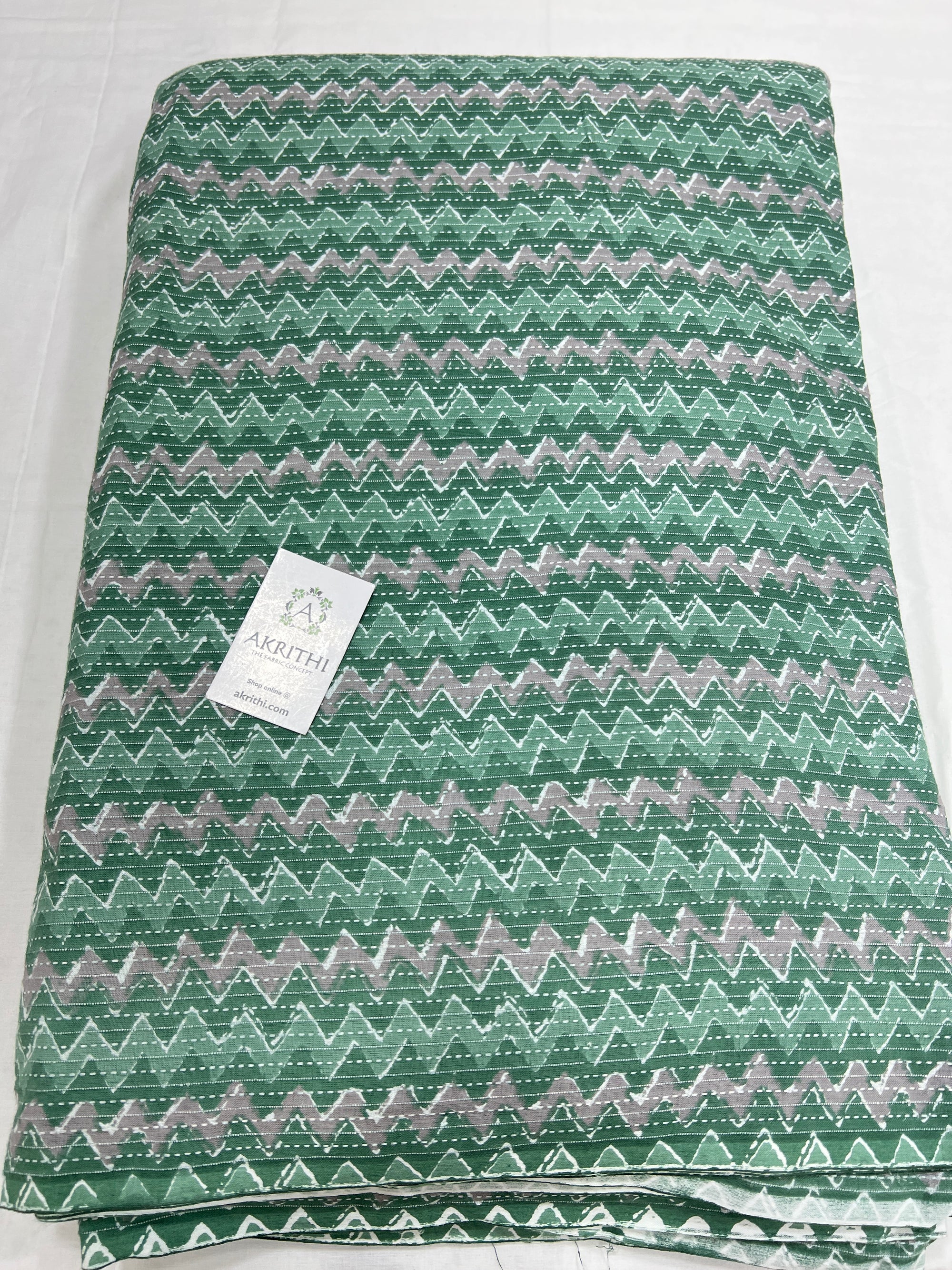 Kantha Printed pure cotton fabric