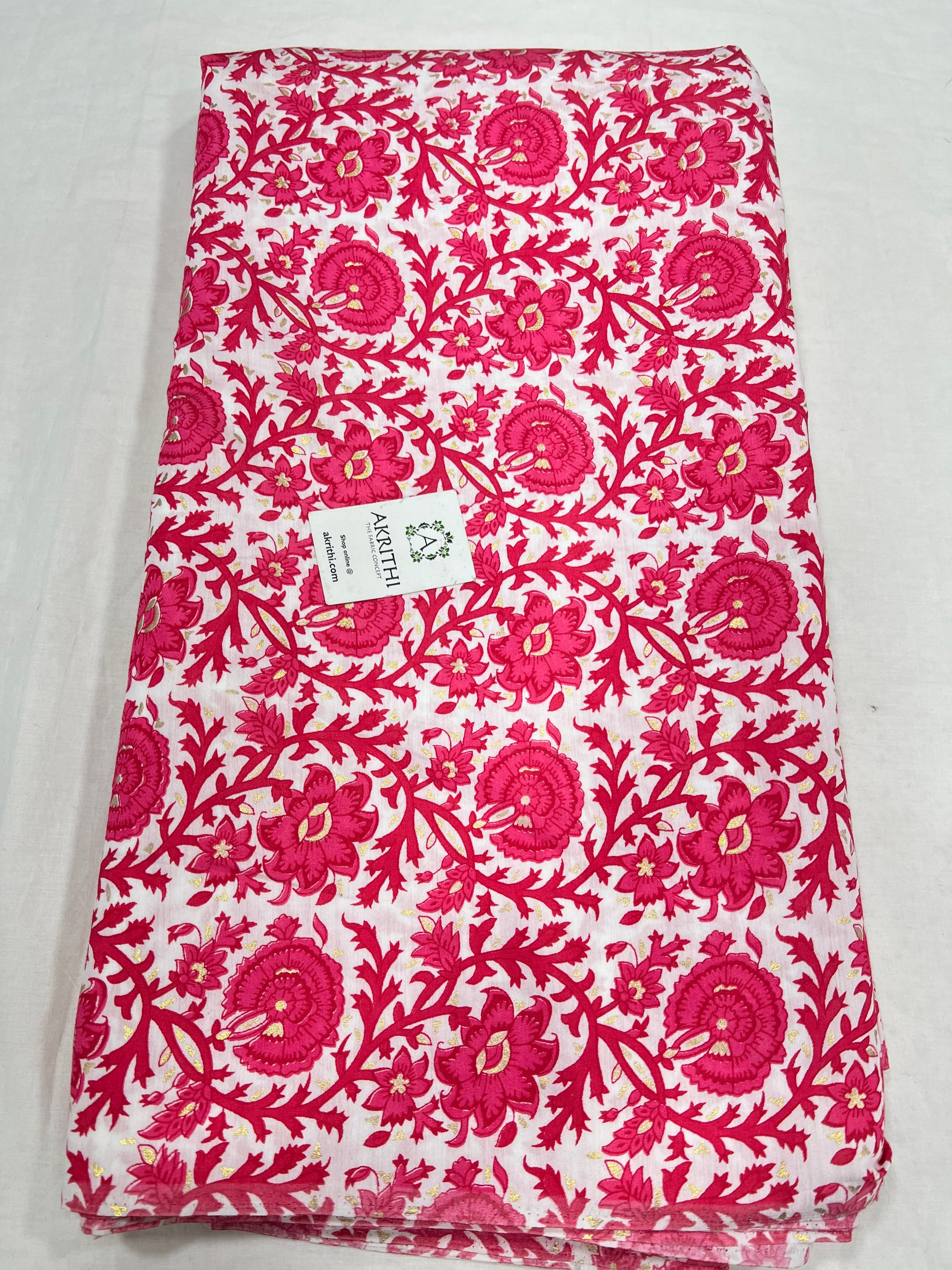 Printed viscose silk fabric