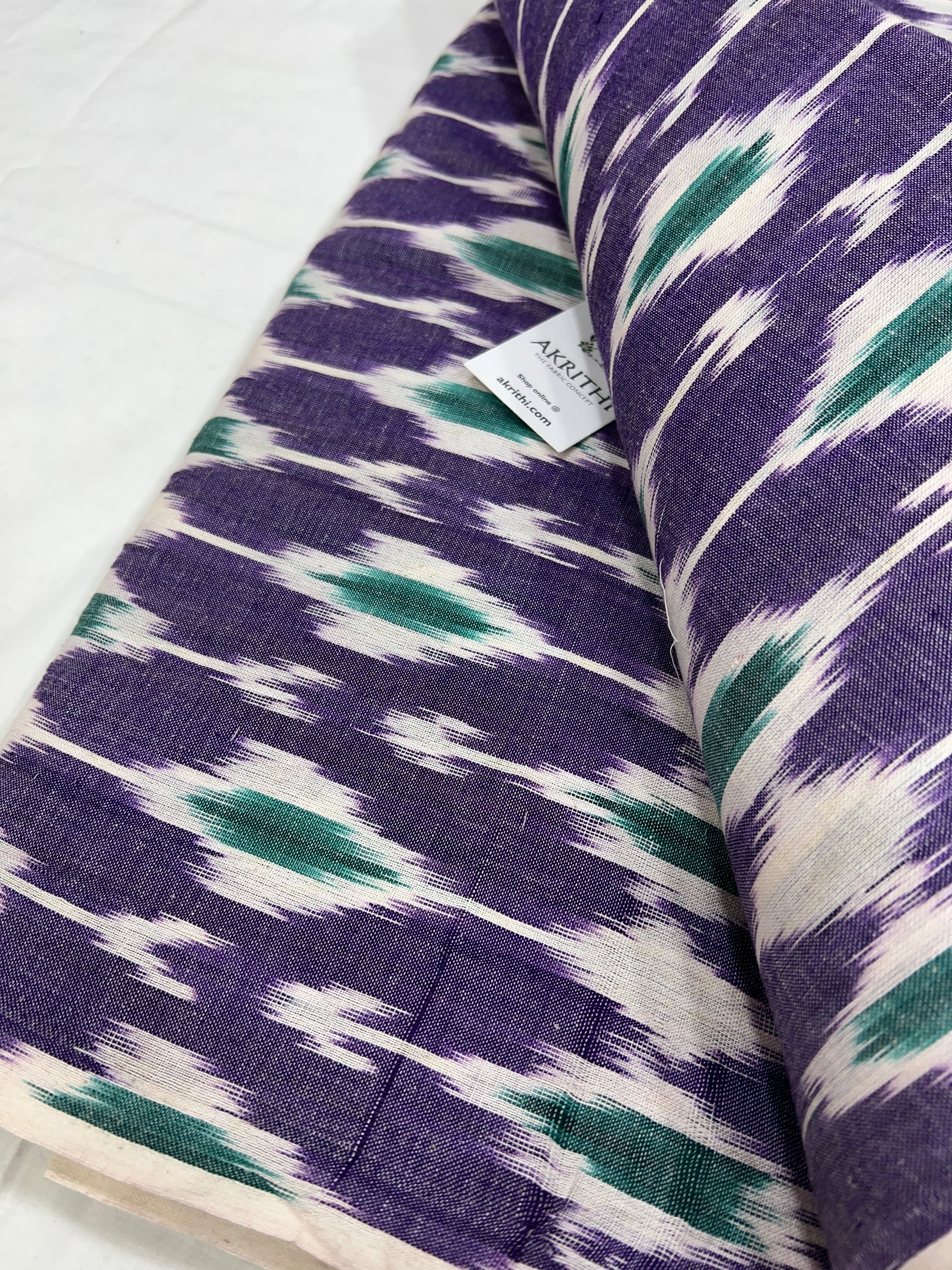 Handloom Ikat pure cotton fabric