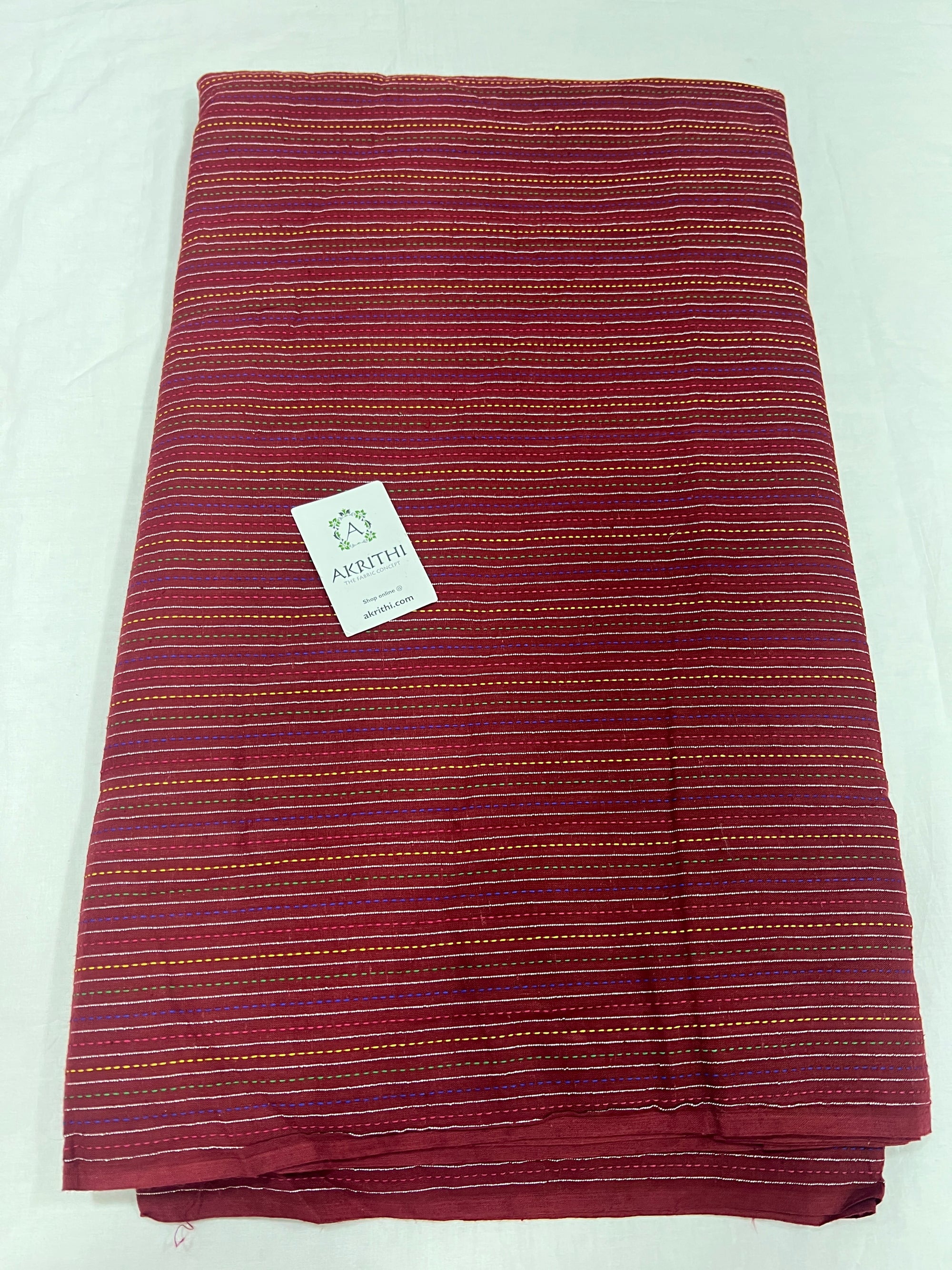 Kantha pure cotton fabric