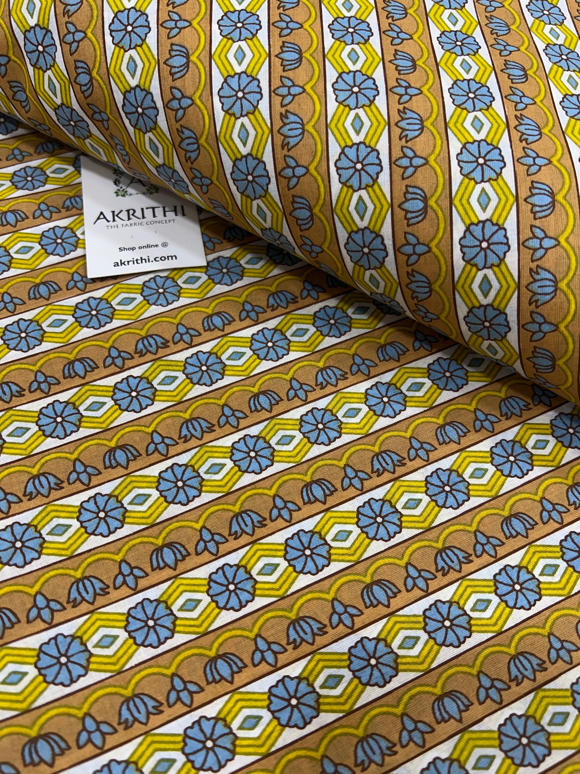 Printed pure cotton fabric