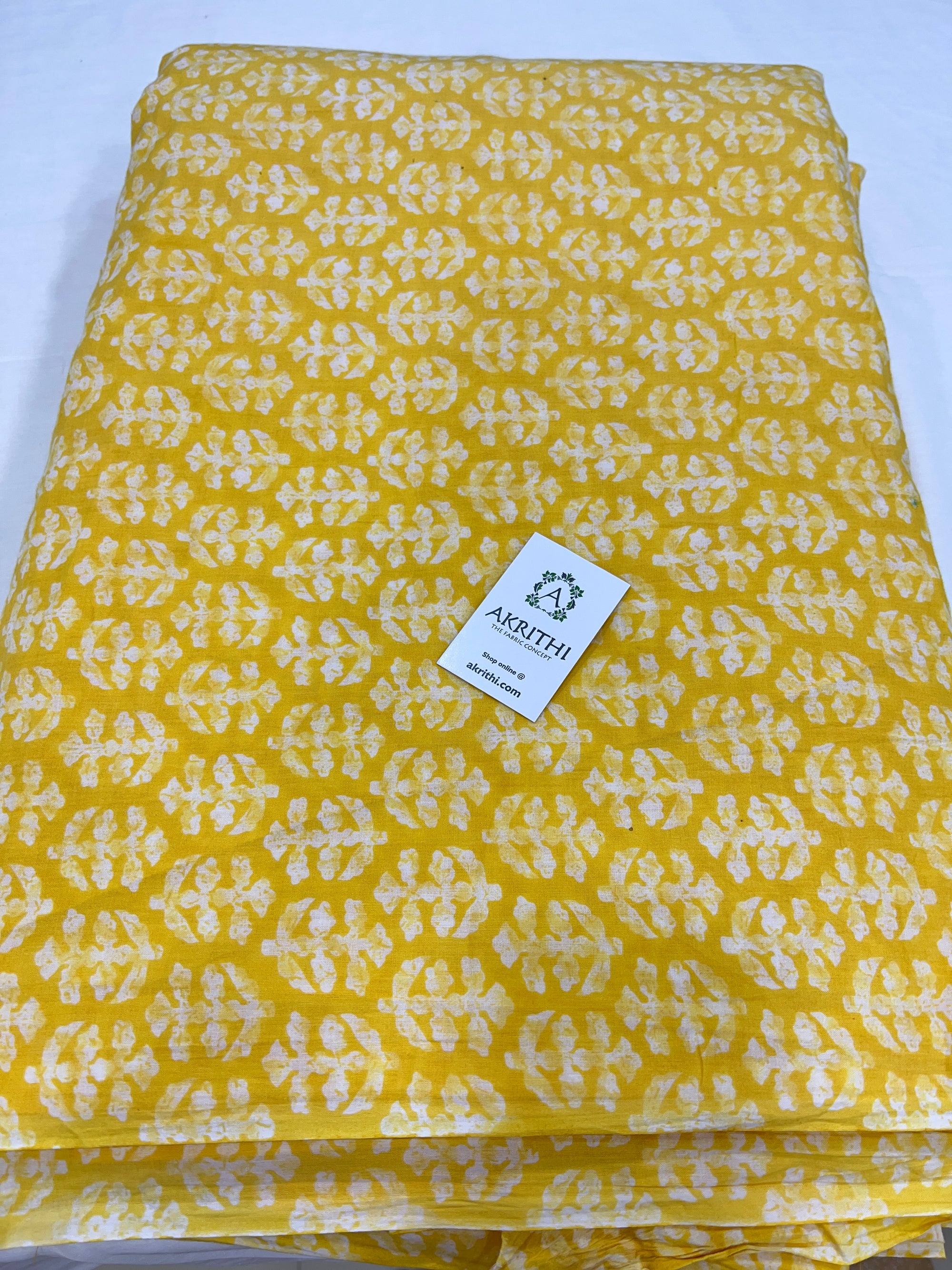 Printed pure cotton fabric
