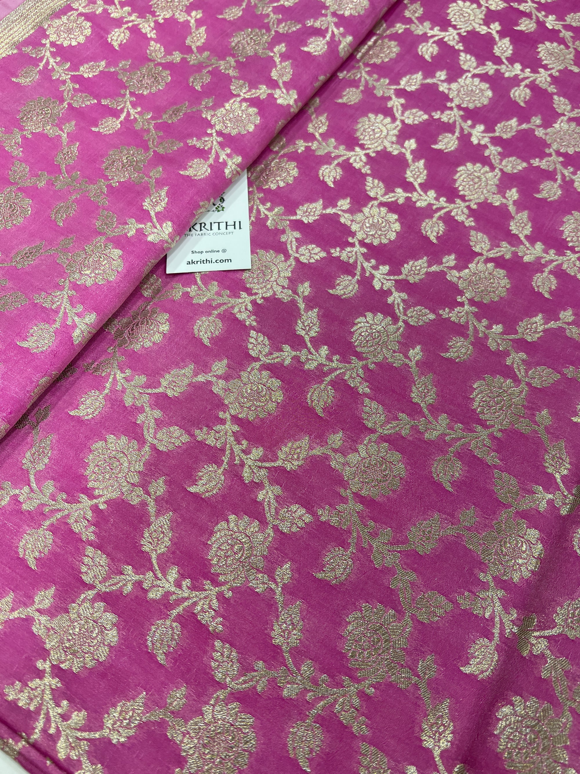 Pure Banarasi brocade fabric