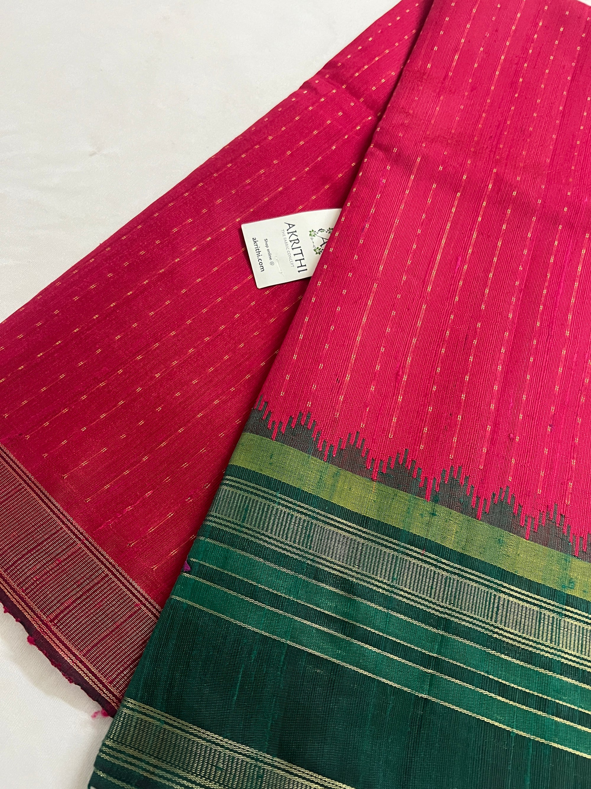 Dupion silk saree