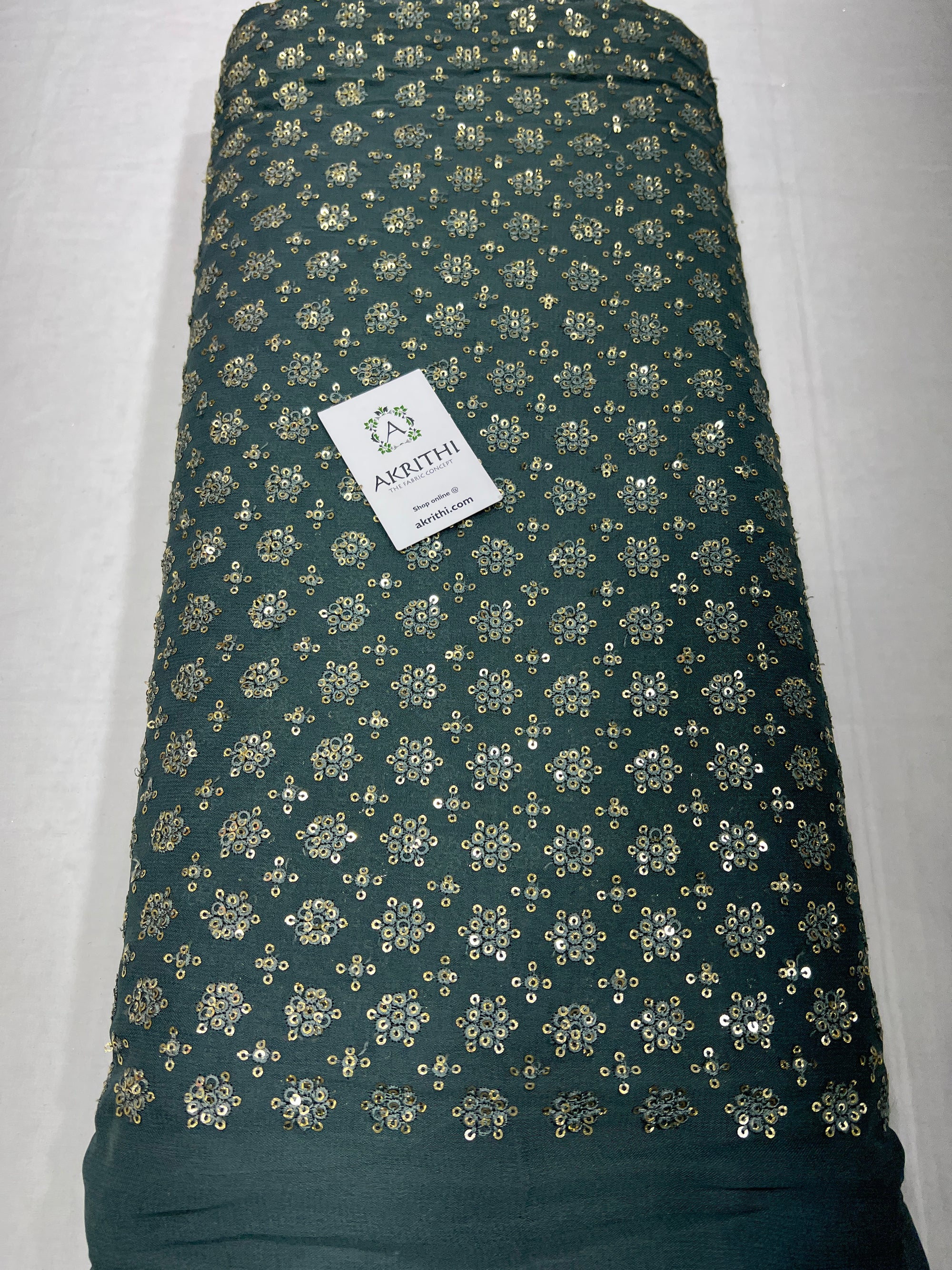 Embroidered on pure georgette fabric