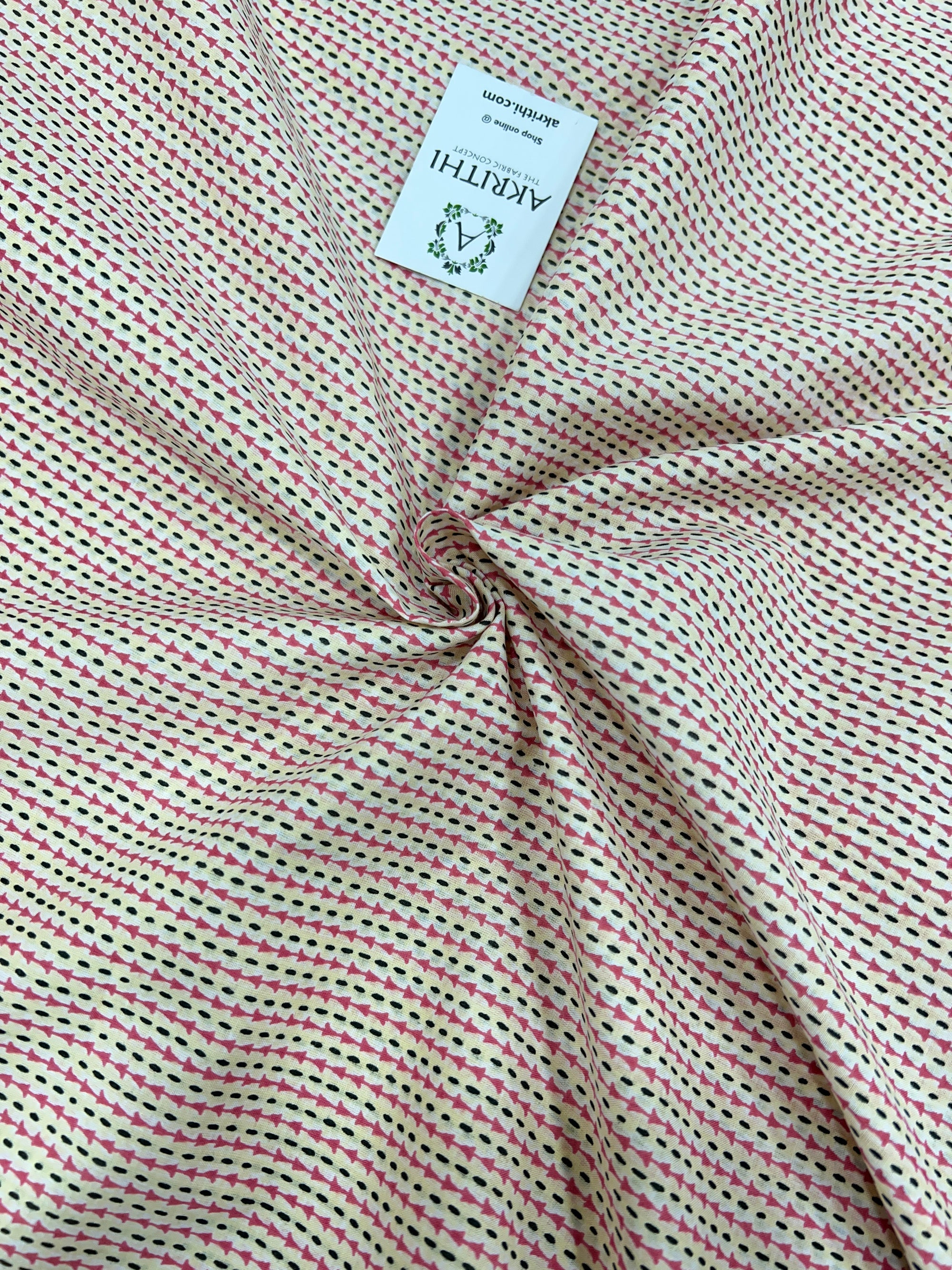 Printed pure cotton fabric