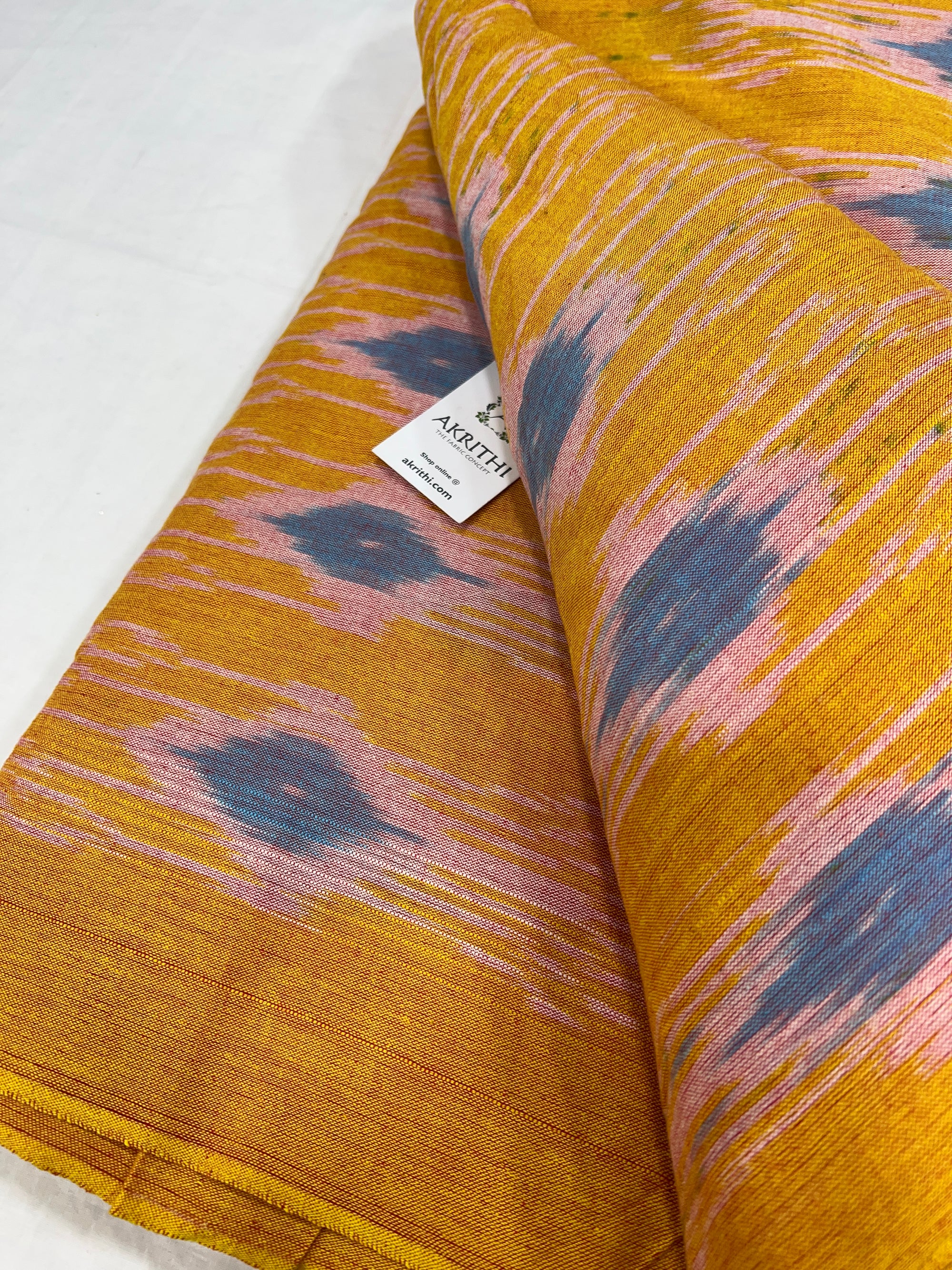 Handloom Ikat pure cotton fabric