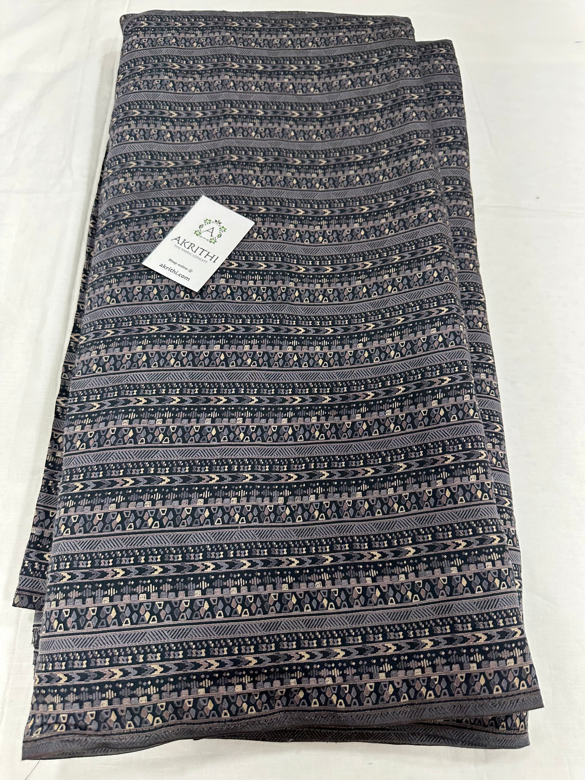 Printed silk fabric