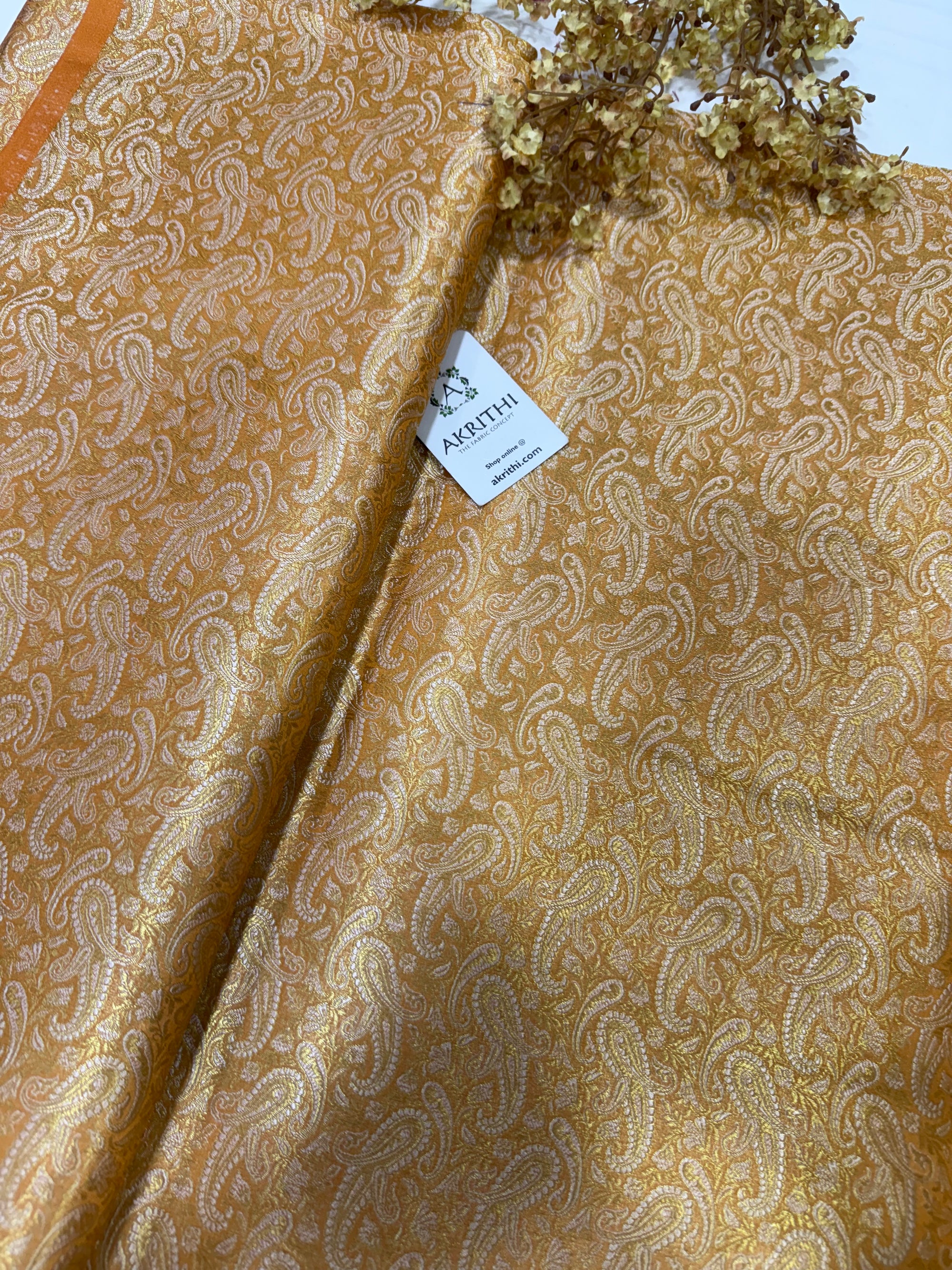 Pure Banarasi brocade fabric