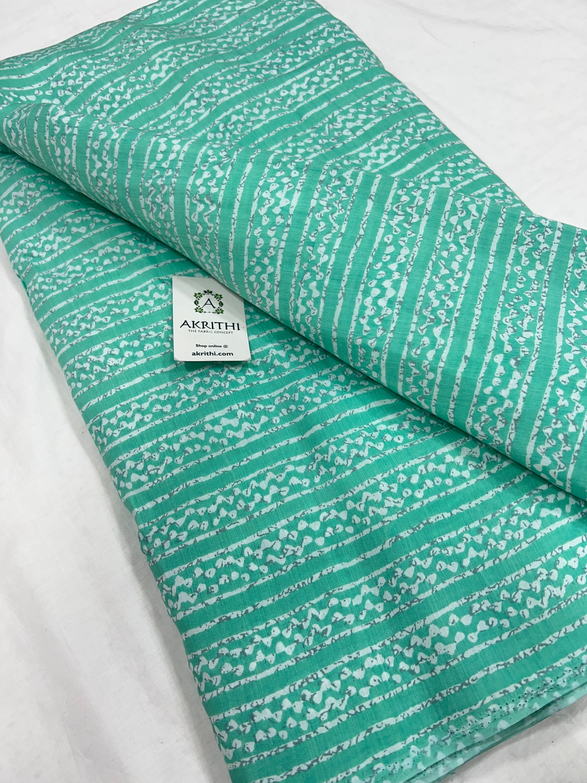 Printed viscose silk fabric