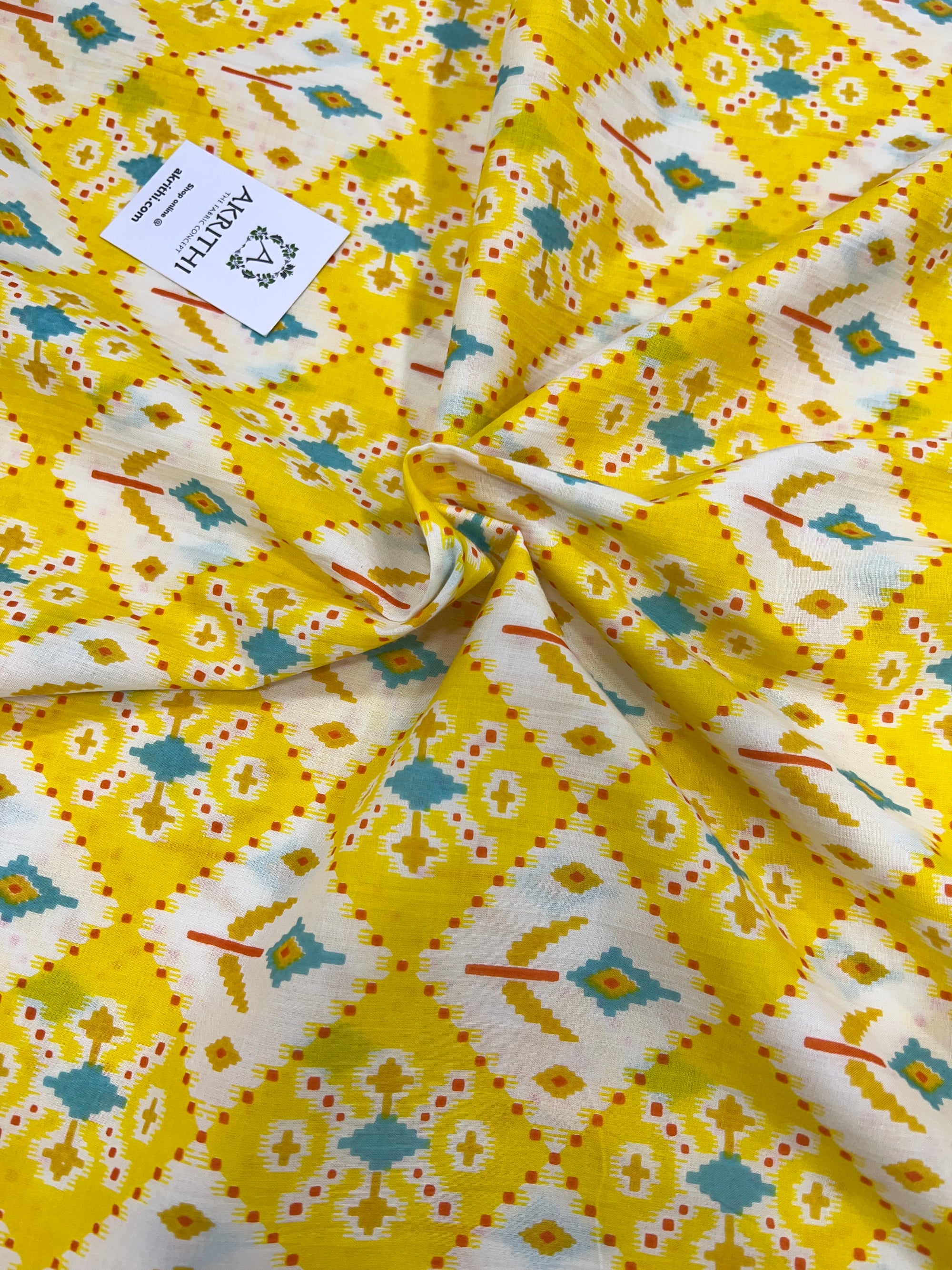 Printed pure cotton fabric