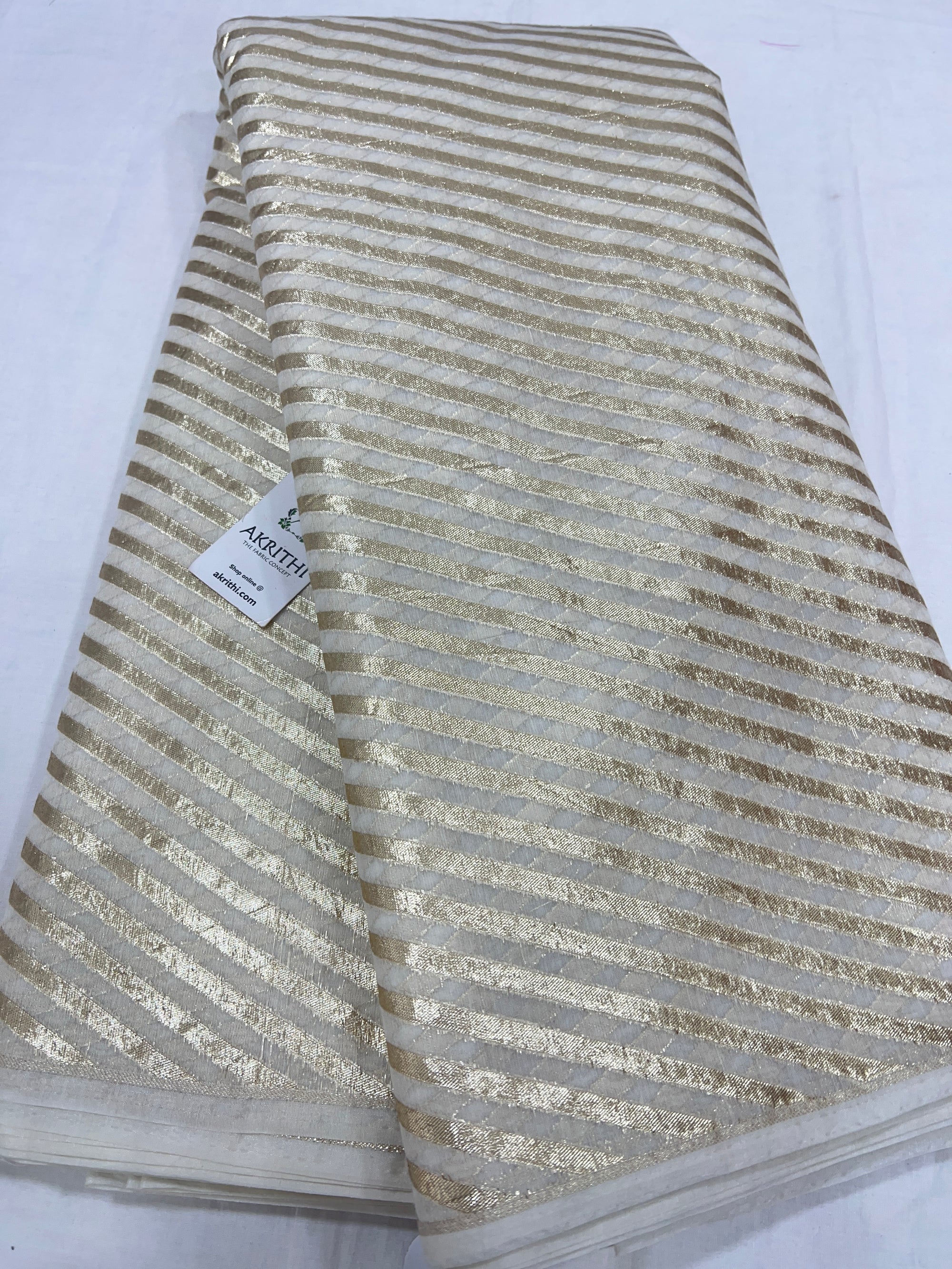 Dyeable banarasi Handloom chanderi lurex fabric