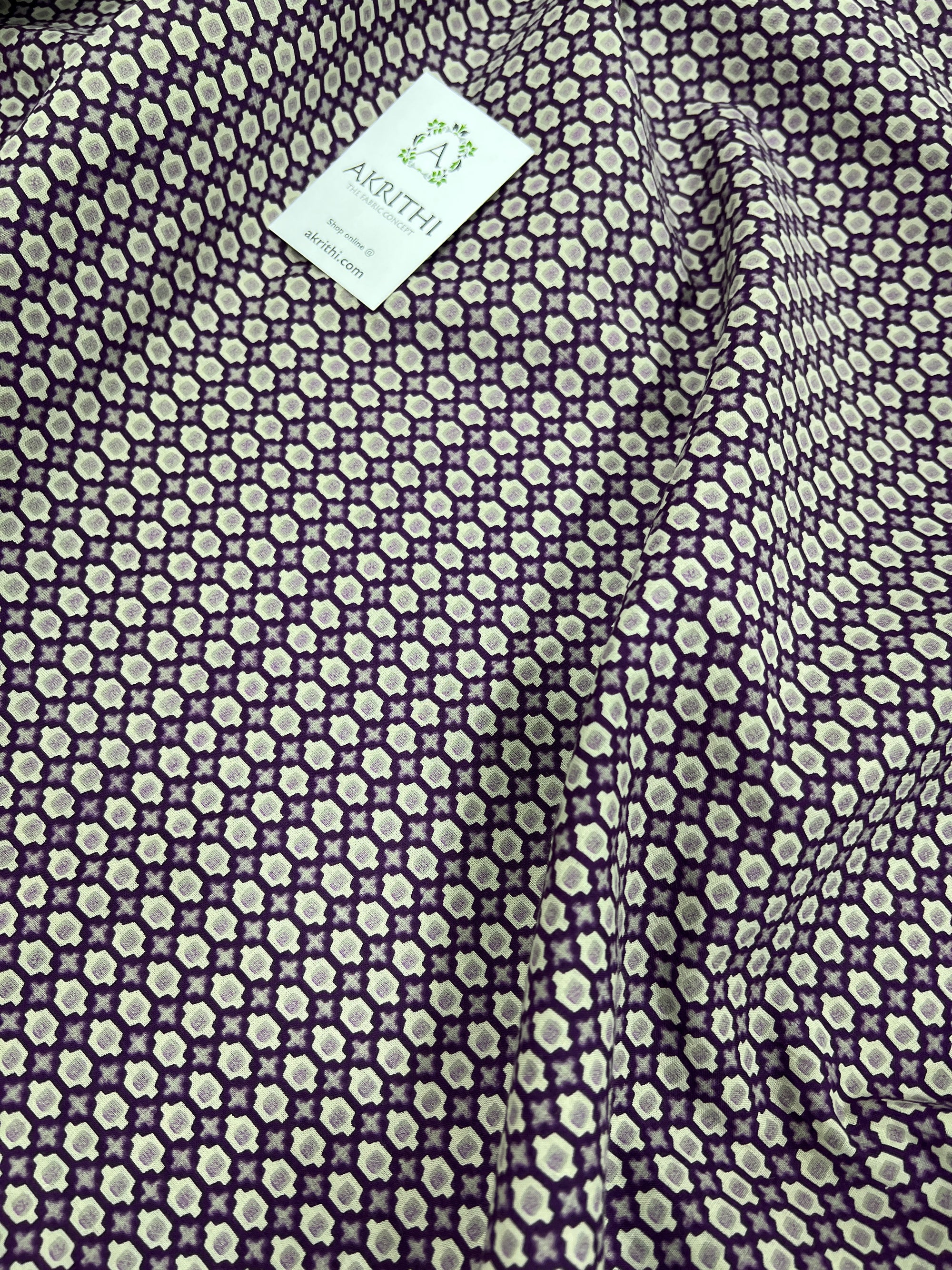 Printed pure cotton fabric