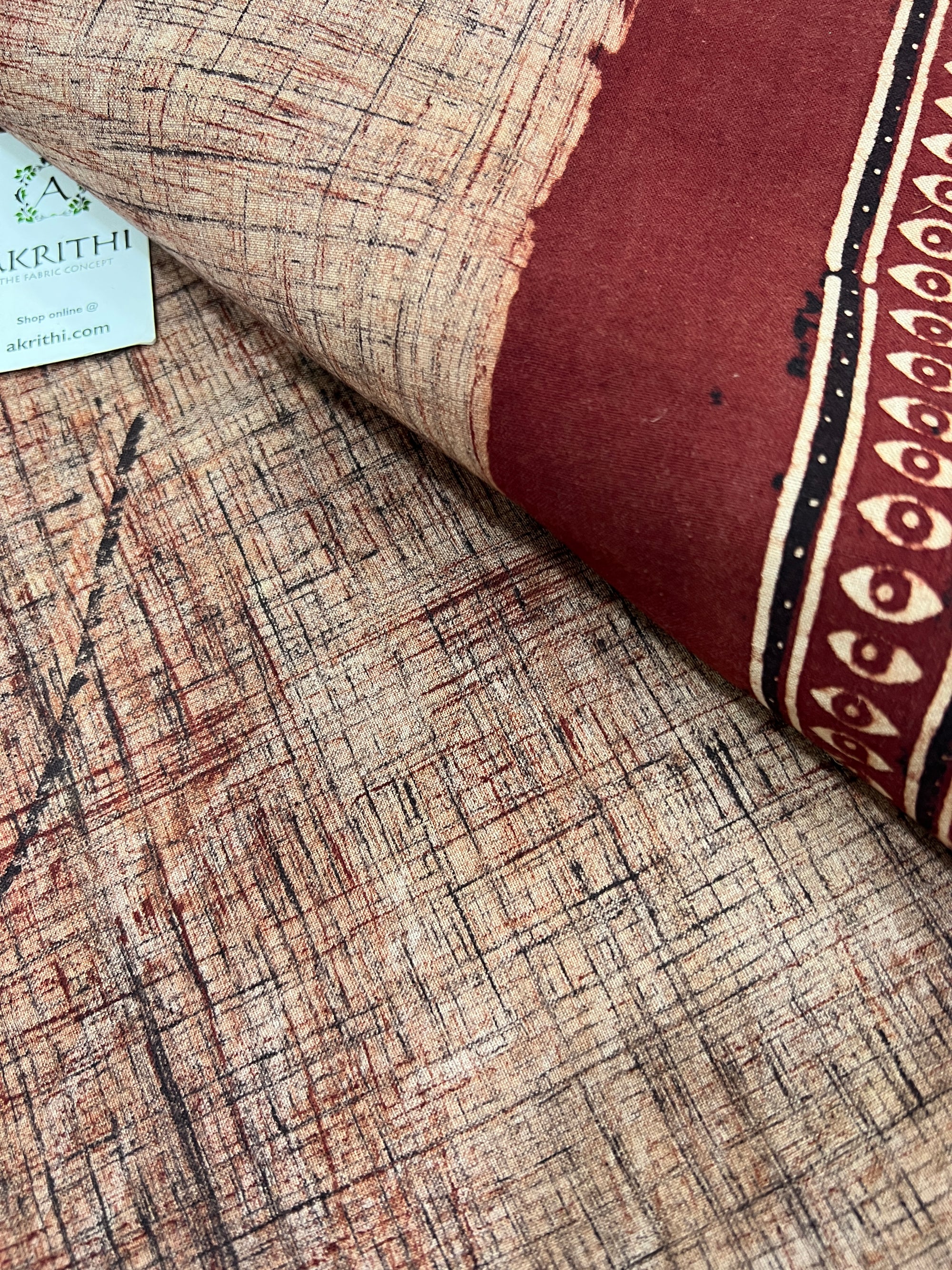 Printed pure cotton fabric