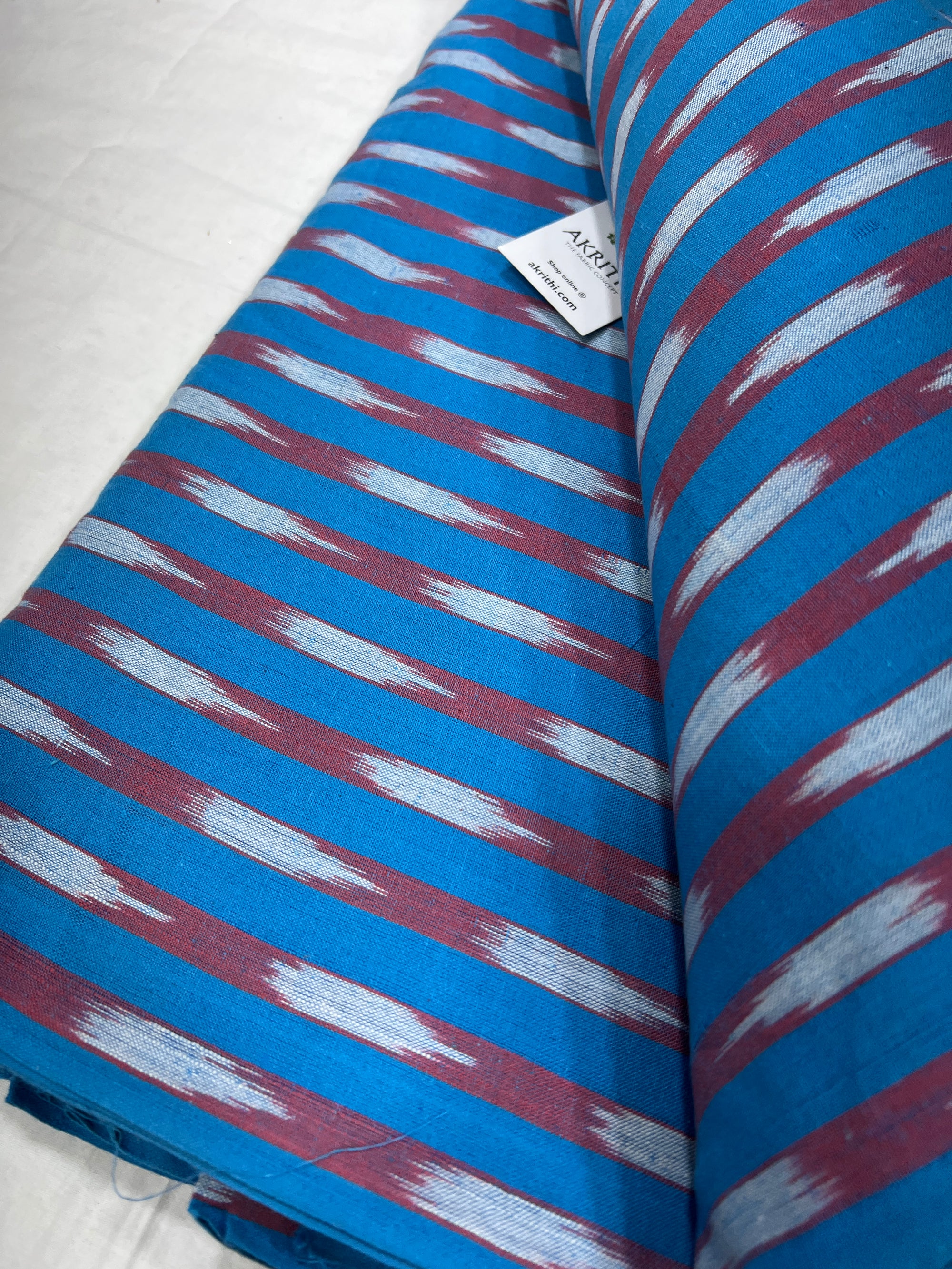 Handloom Ikat pure cotton fabric