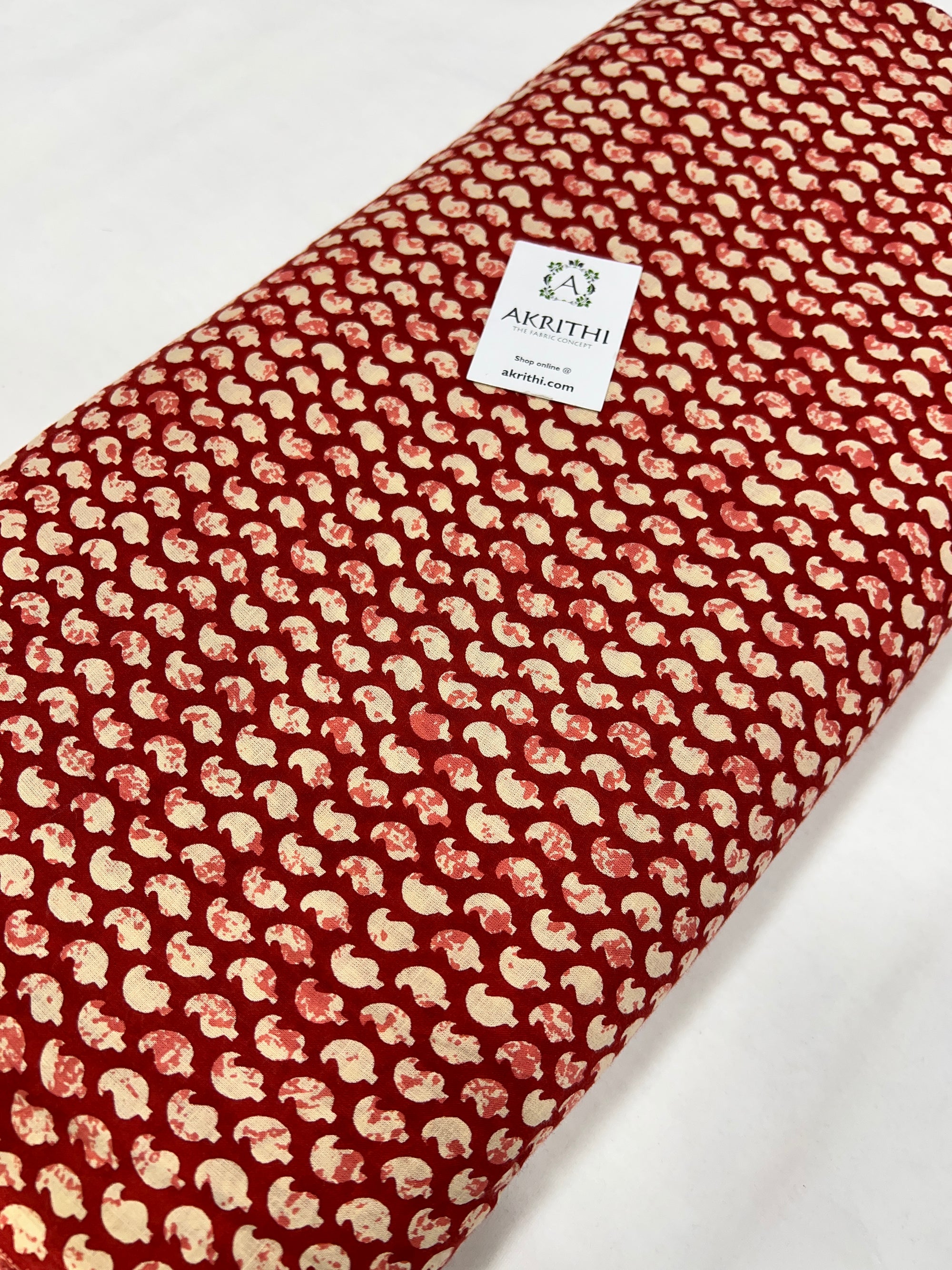 Printed pure cotton fabric