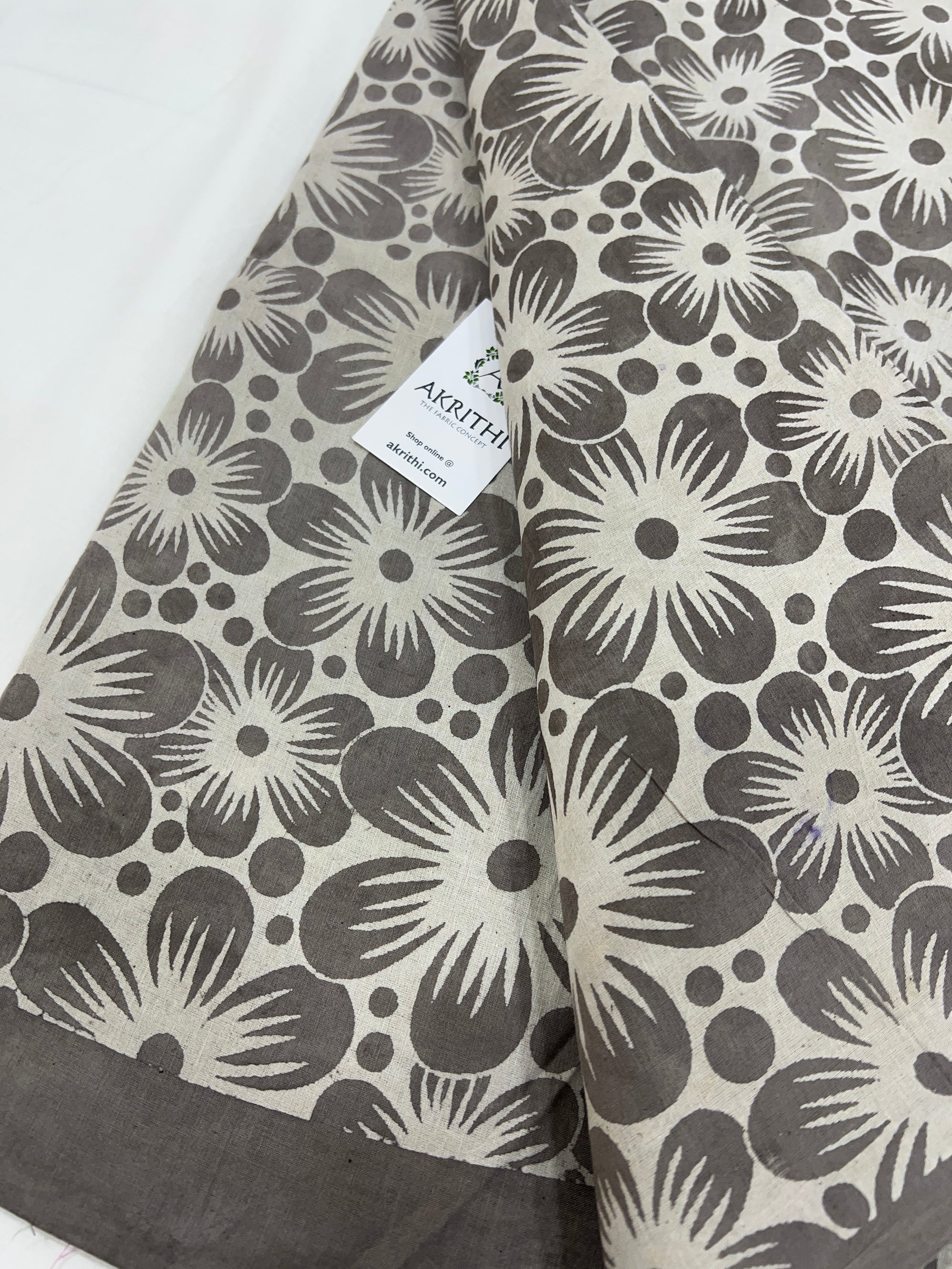 Dabu printed pure cotton fabric