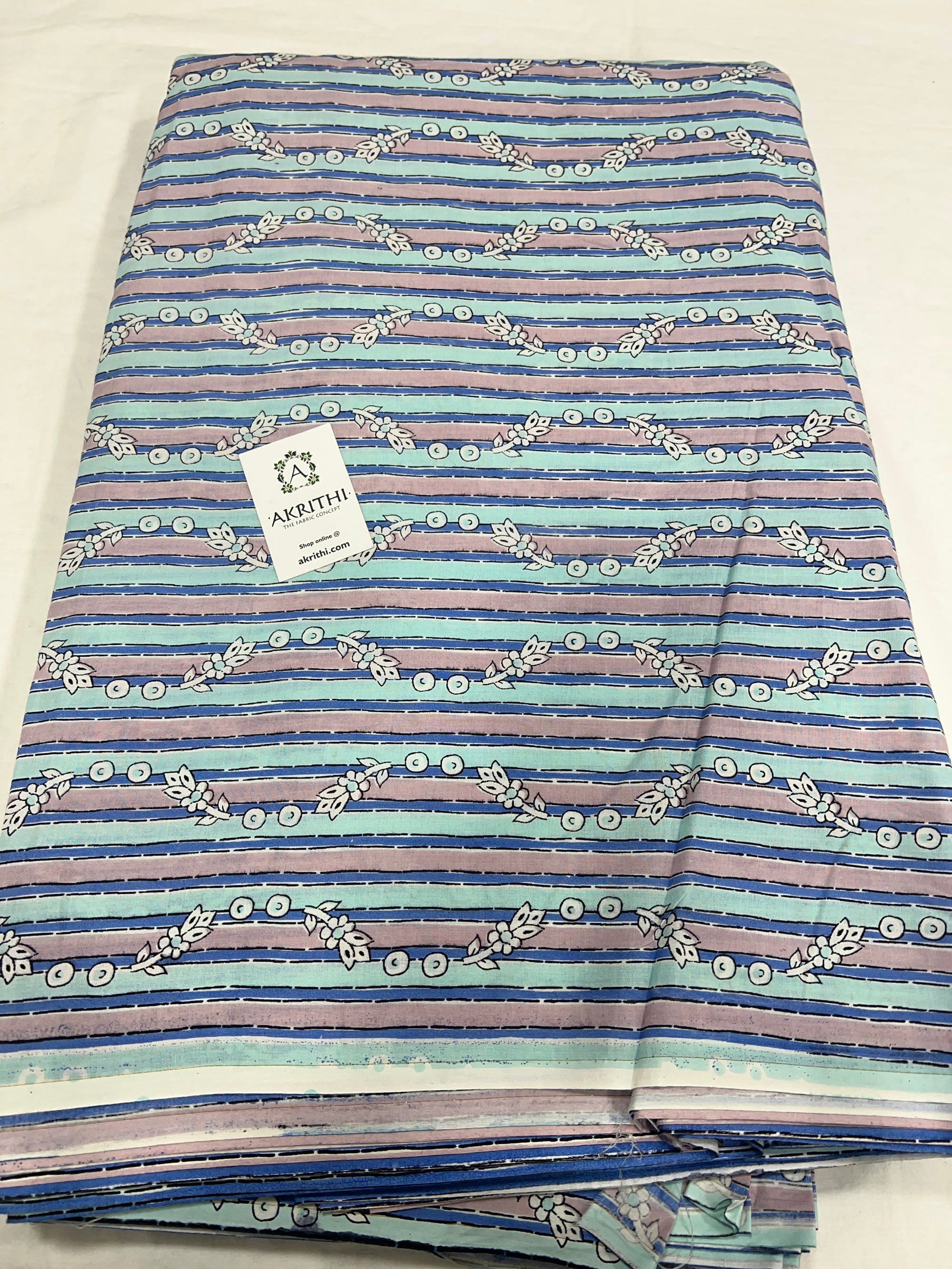 Printed pure cotton fabric