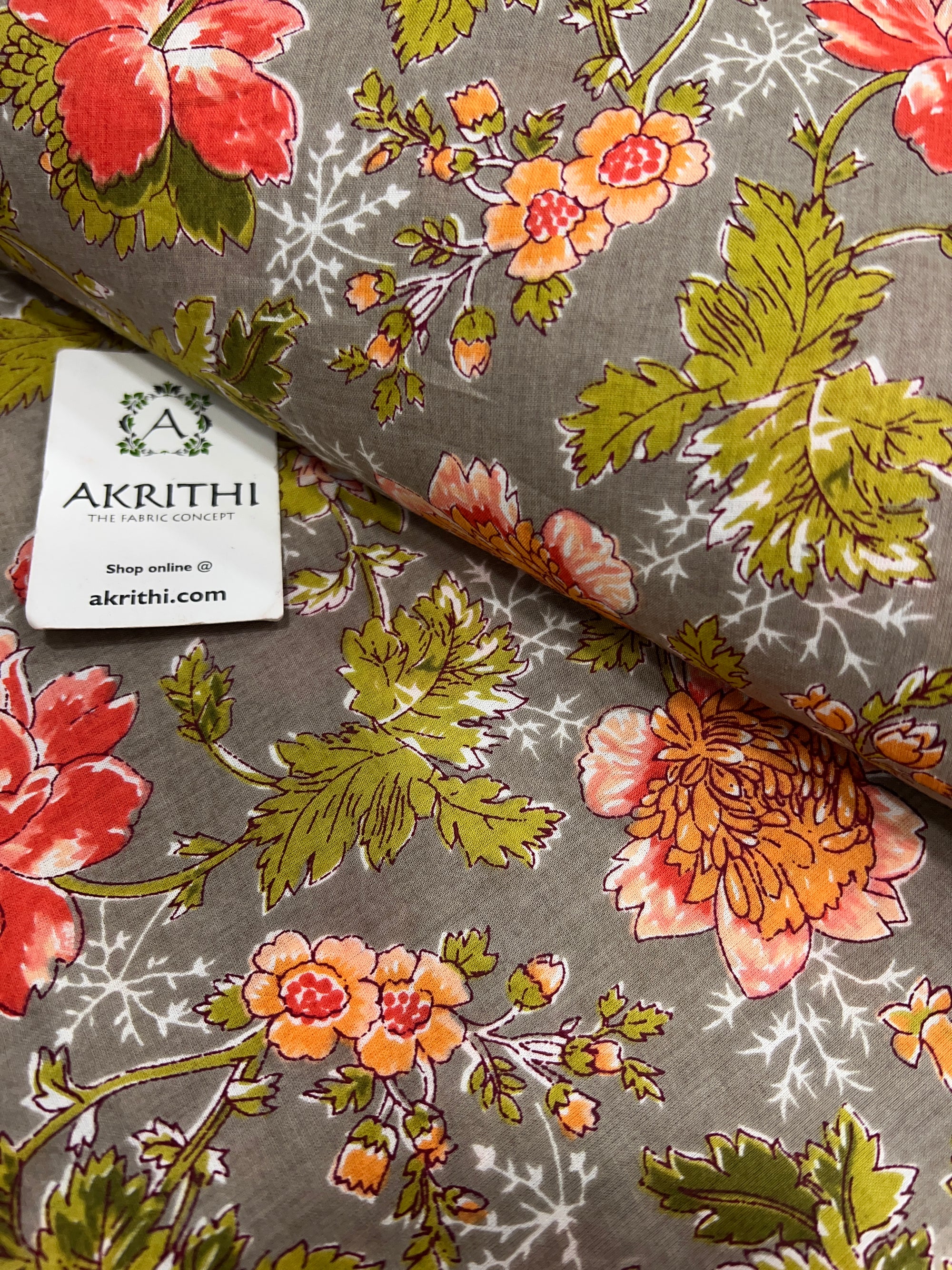 Printed pure cotton fabric