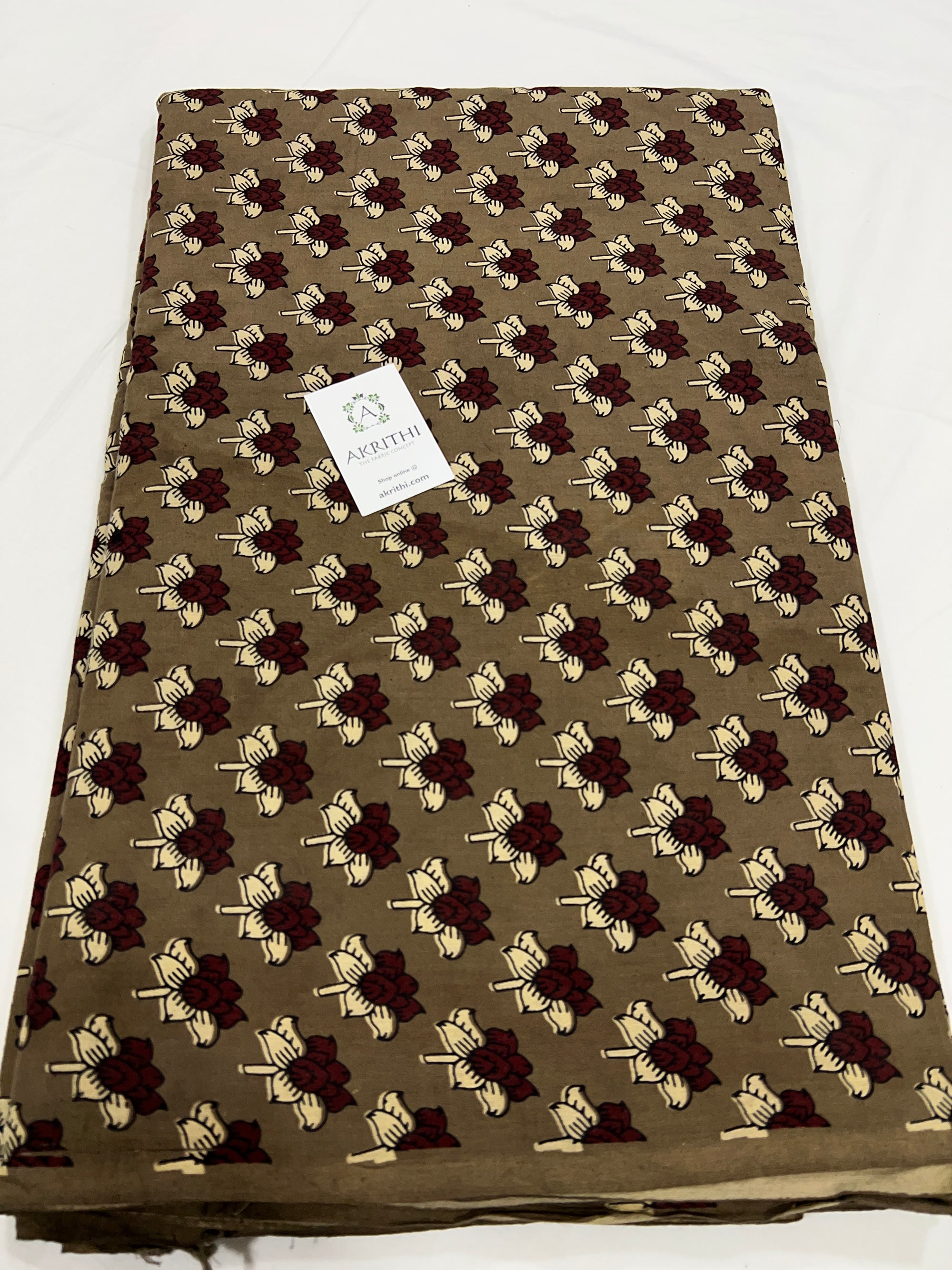 Block Printed pure cotton fabric