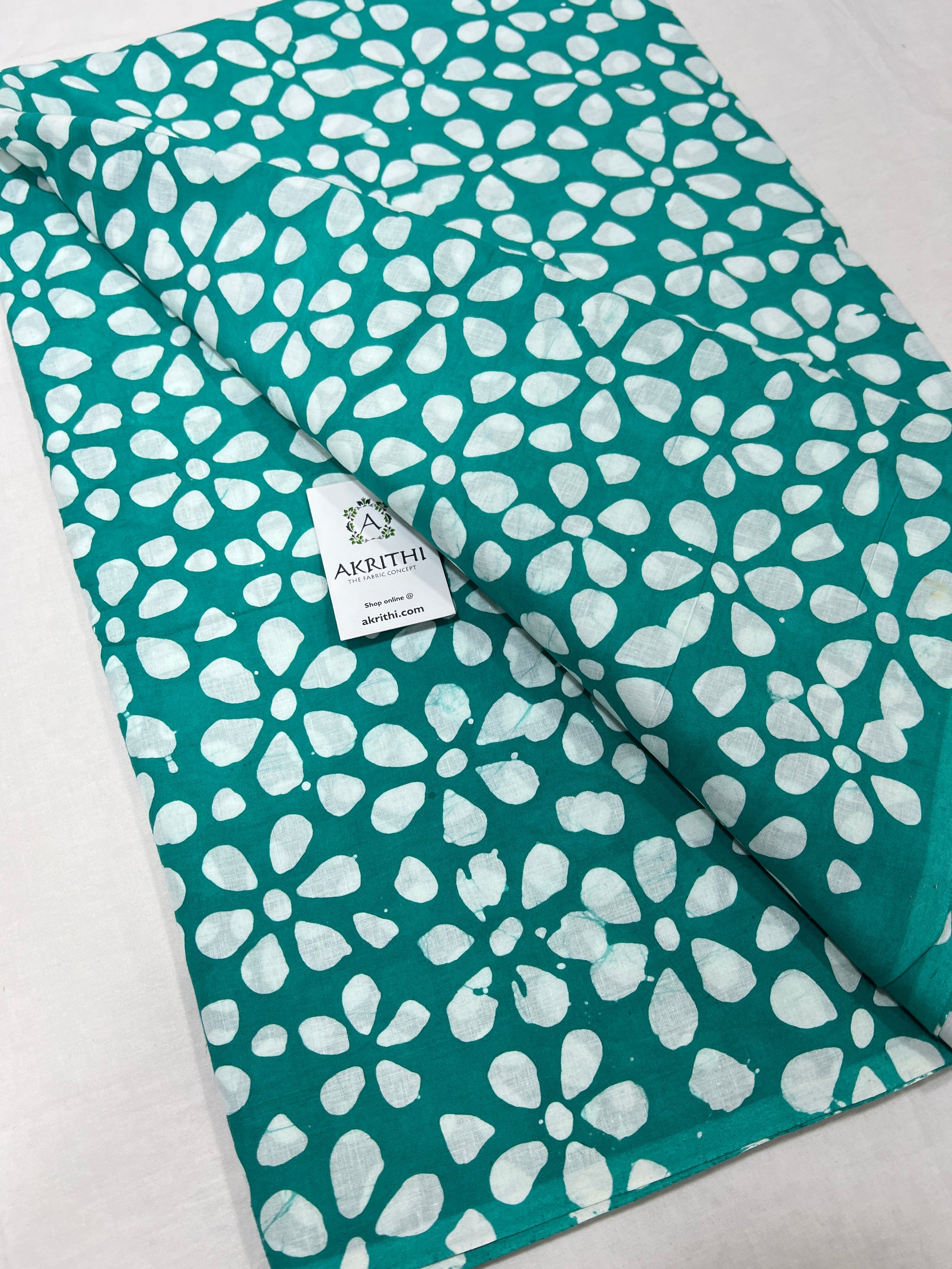 Dabu block Printed pure cotton fabric