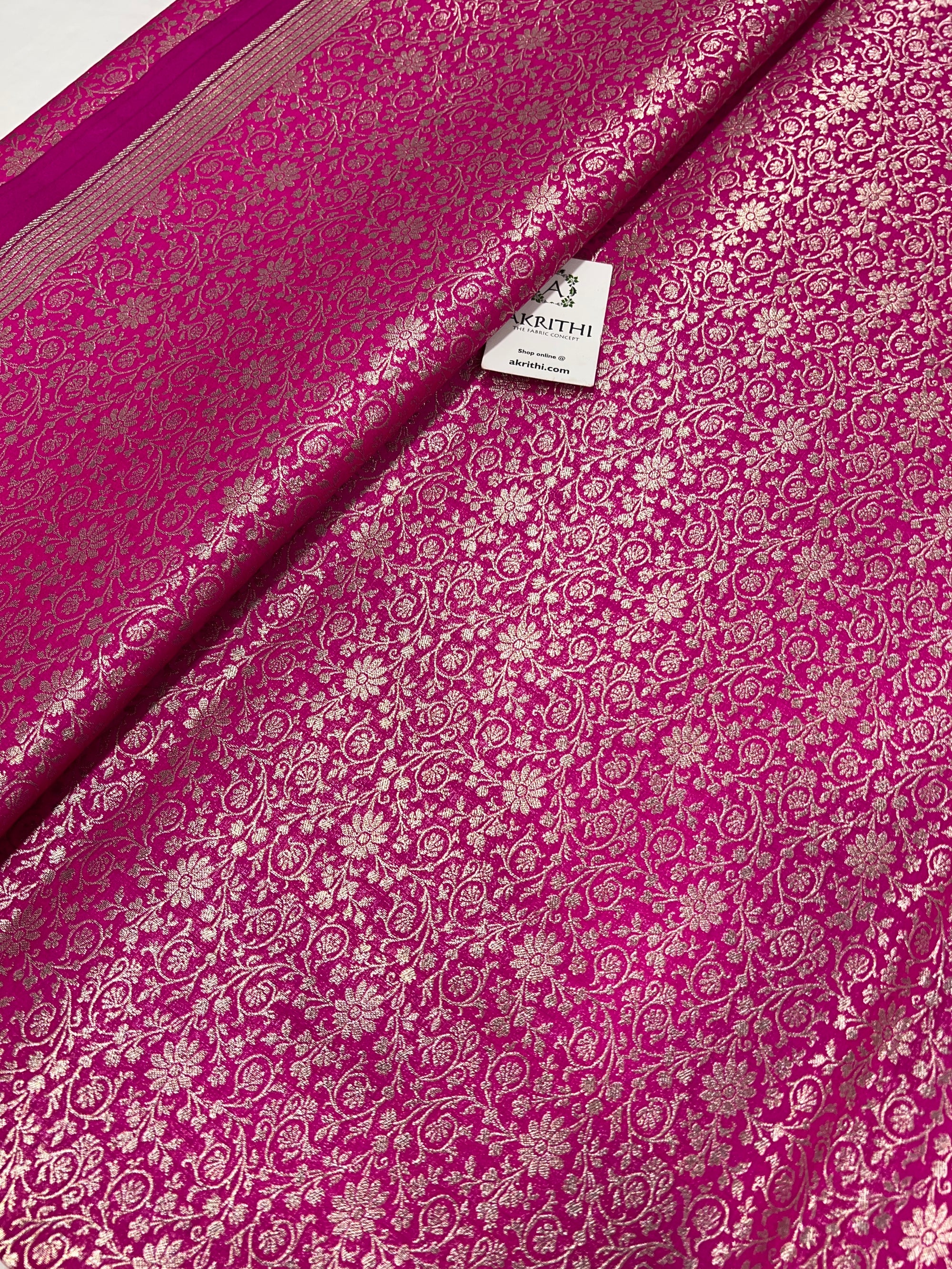 Pure Banarasi brocade fabric