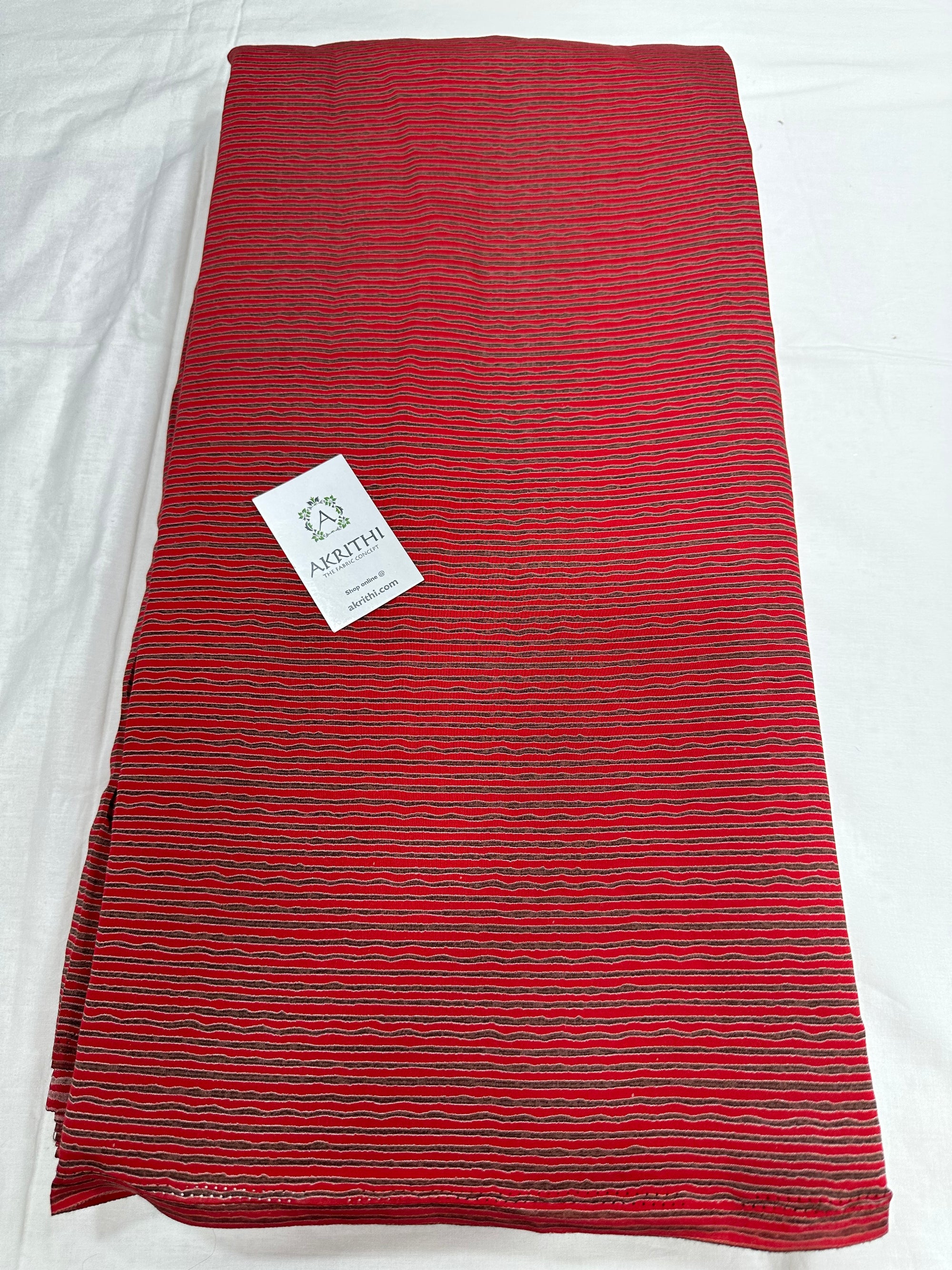 Printed silk fabric
