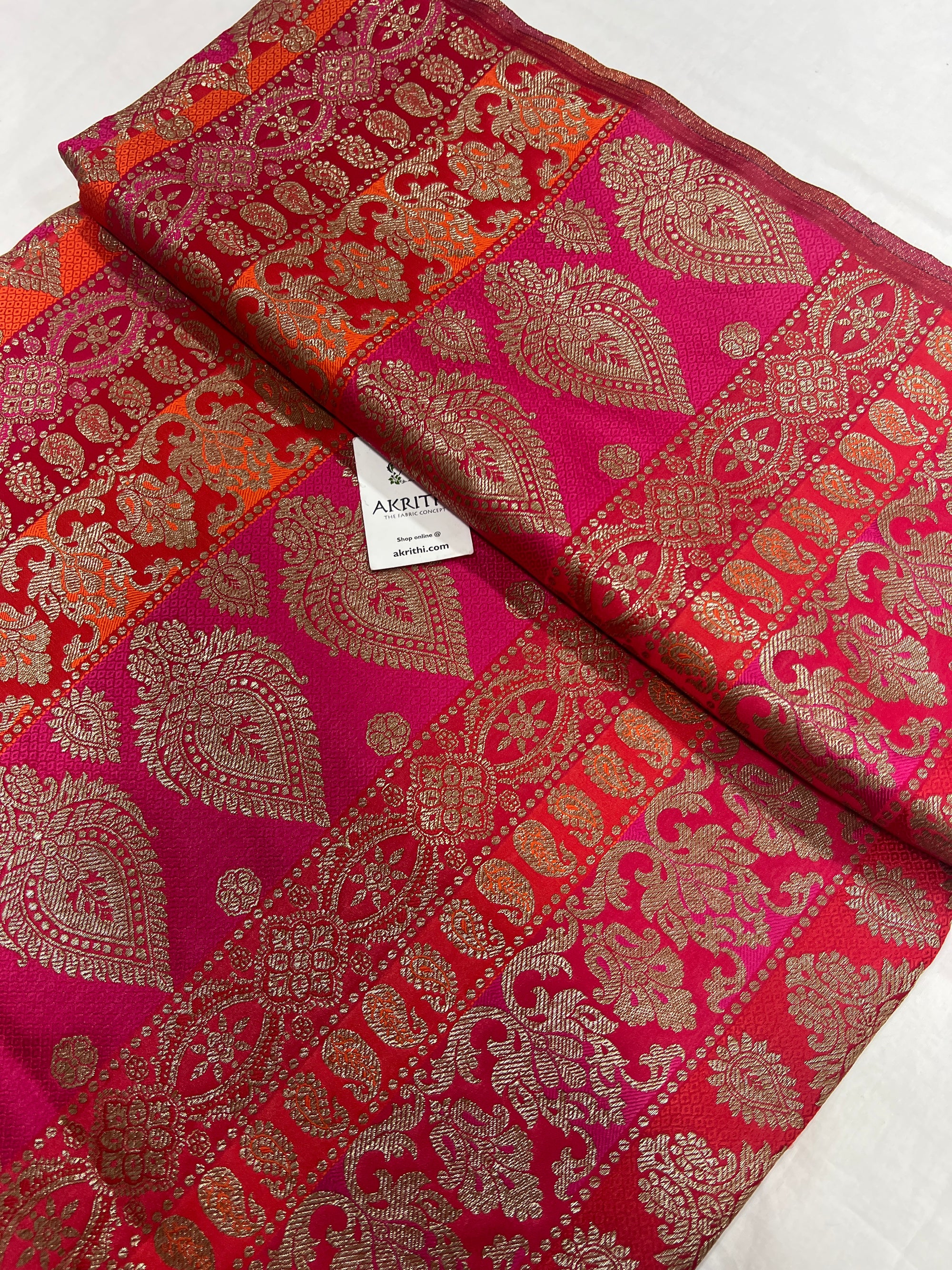 Pure Banarasi brocade fabric