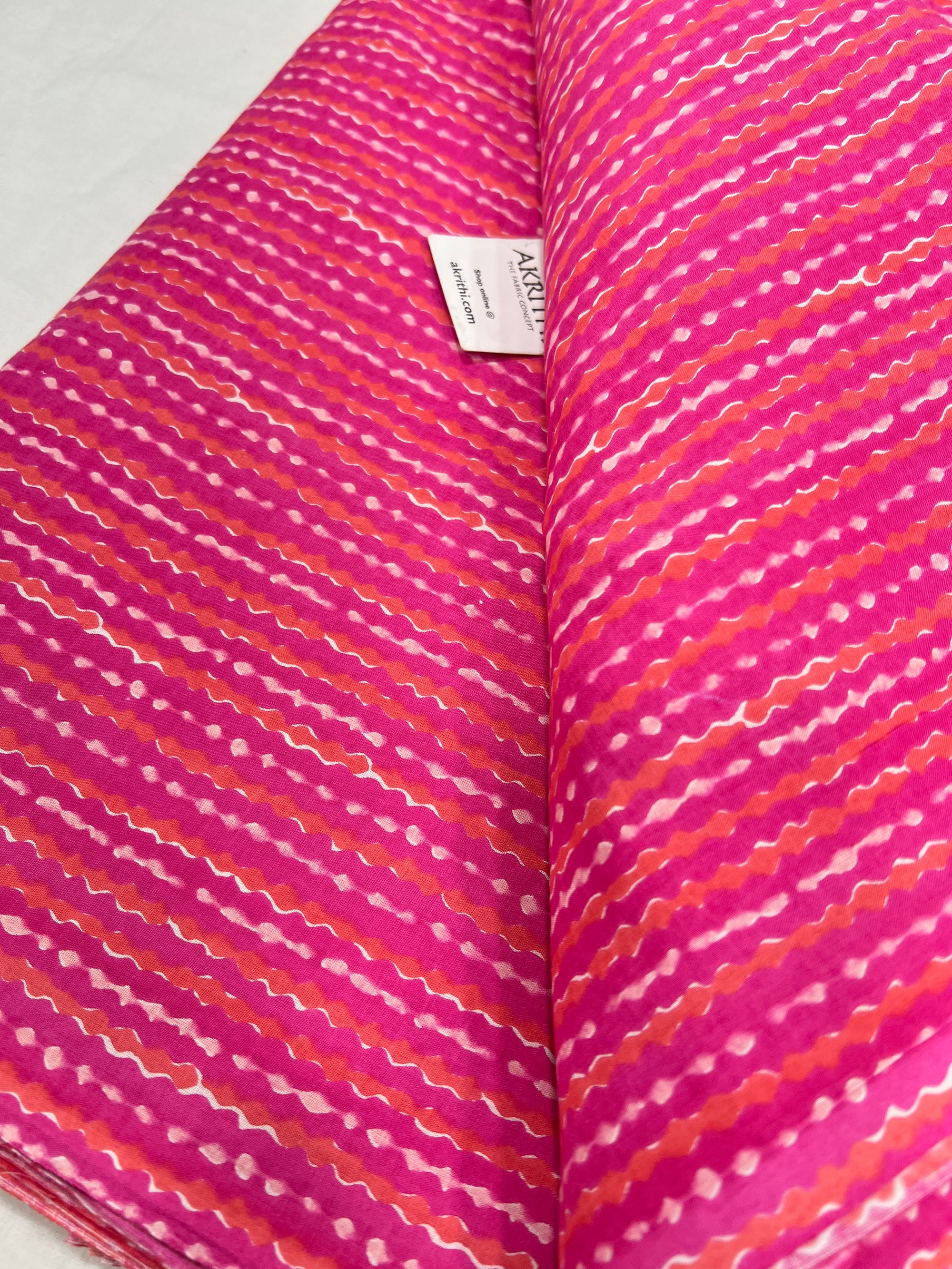 Printed pure cotton fabric