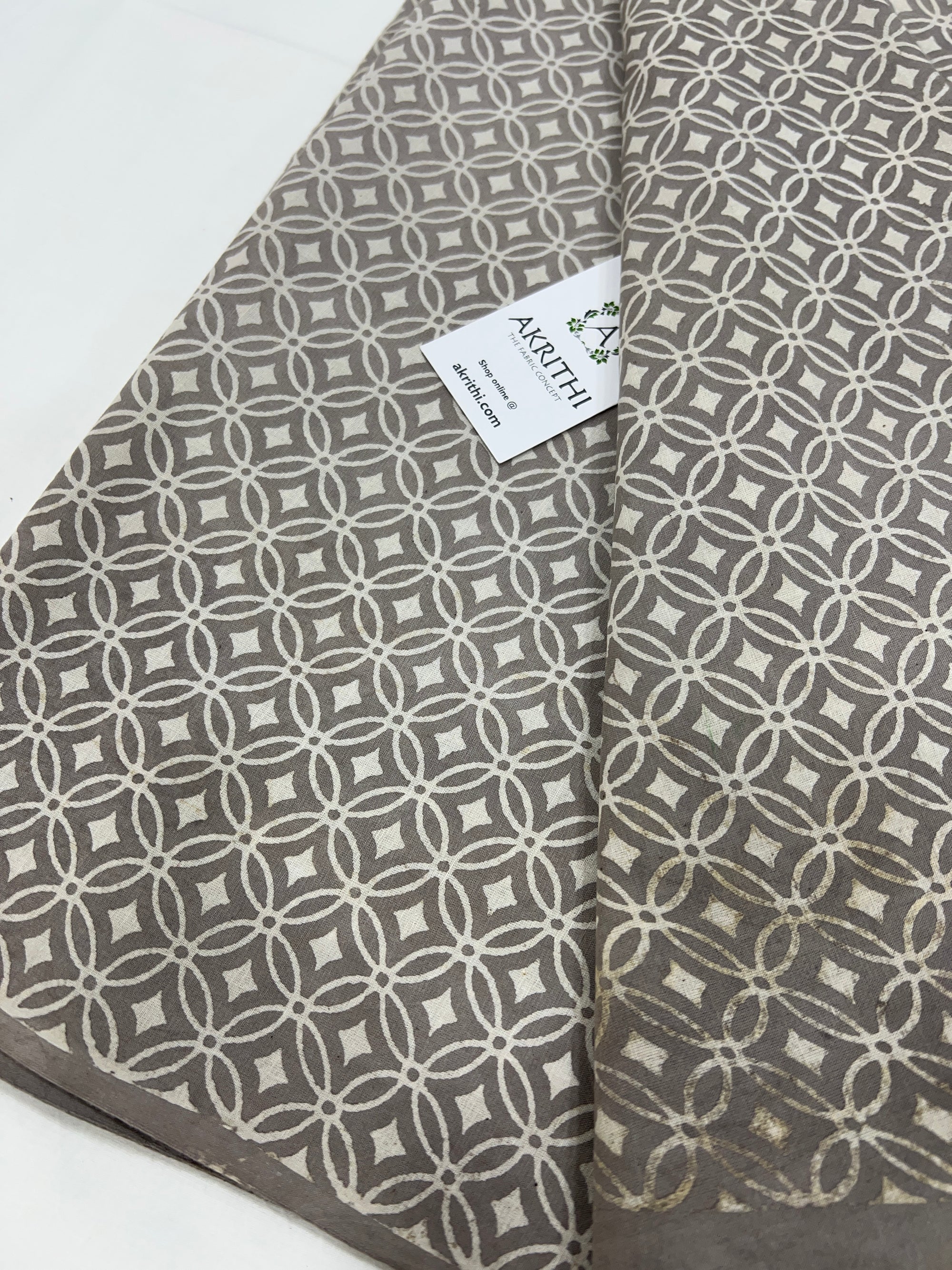 Dabu printed pure cotton fabric