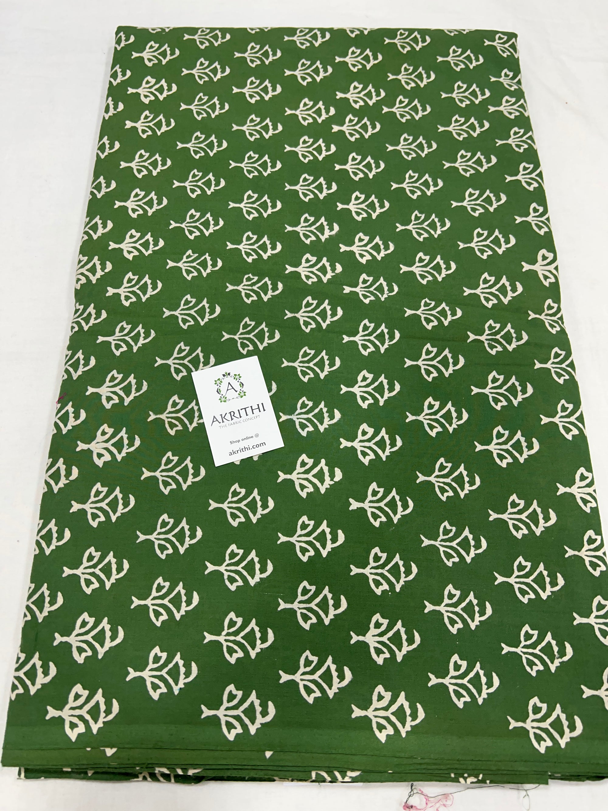 Dabu block Printed pure cotton fabric 65 CM CUT