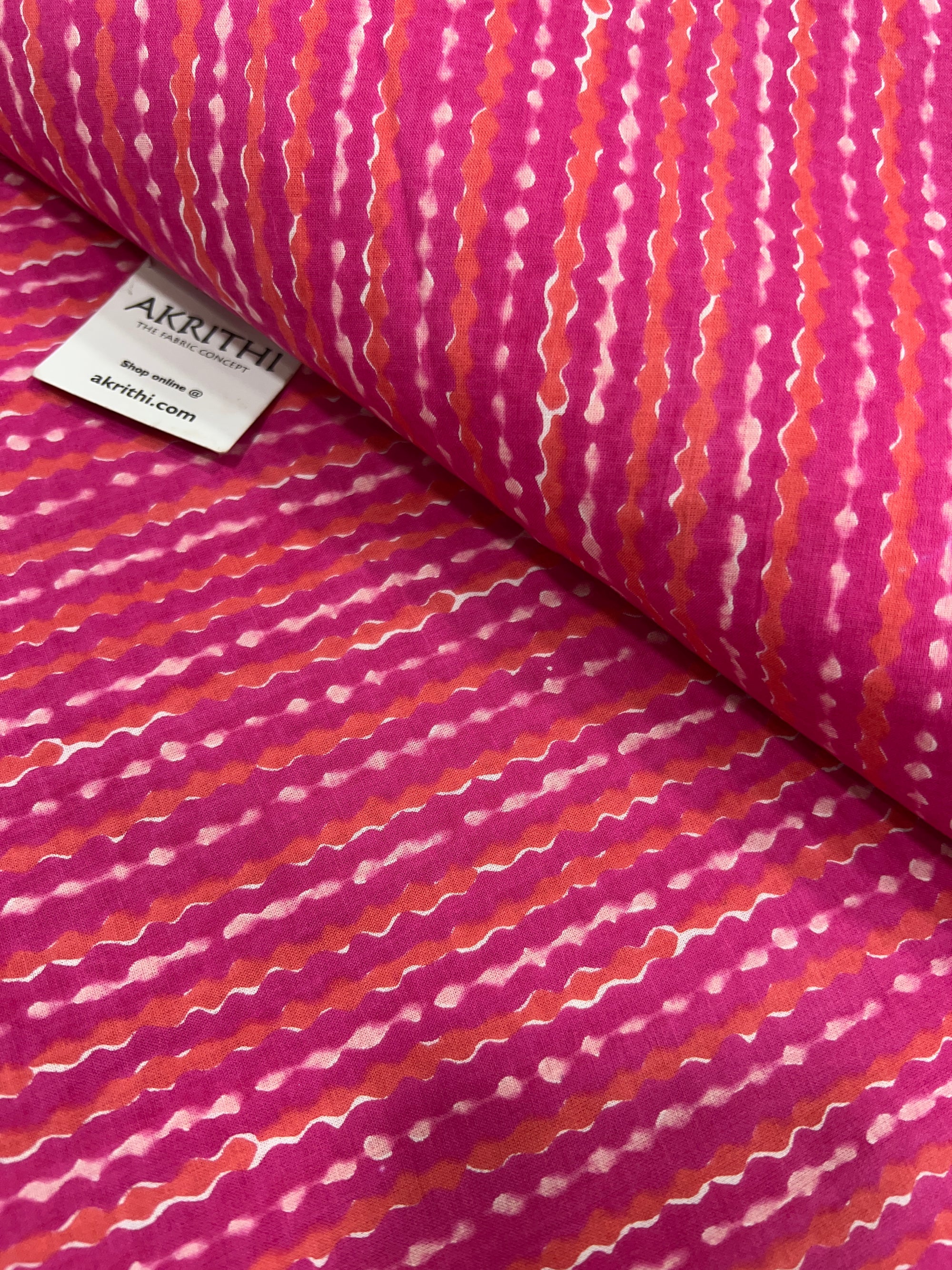 Printed pure cotton fabric