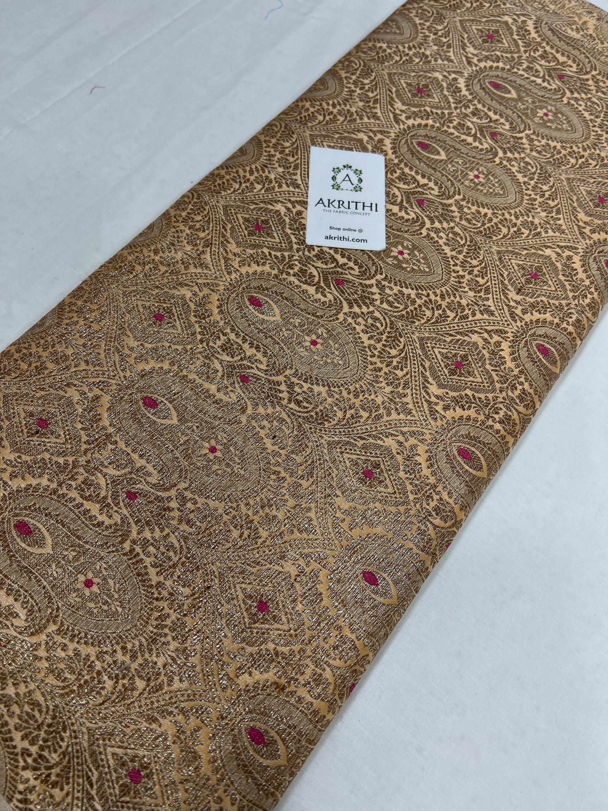 Banarasi brocade fabric antique zari