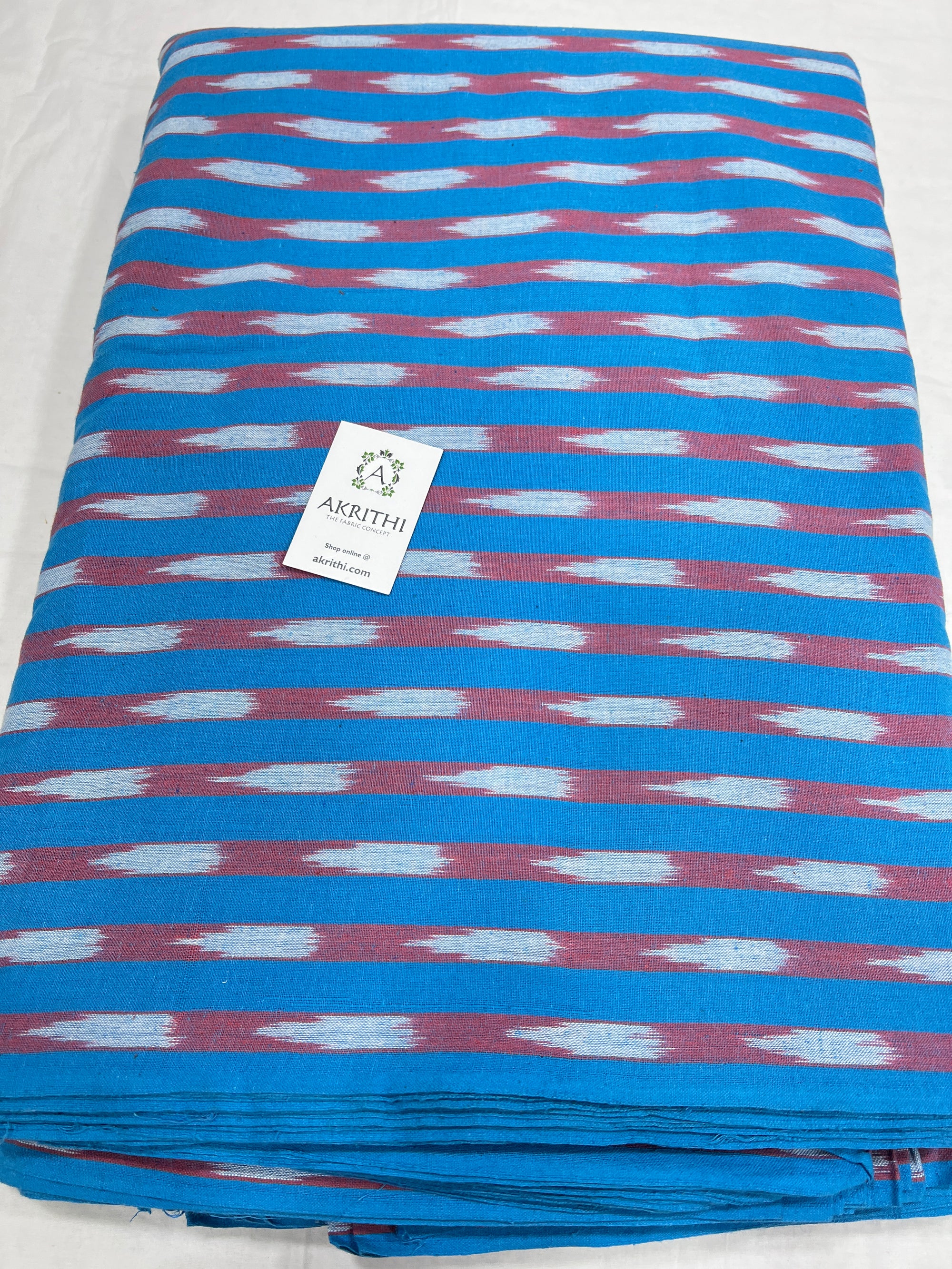 Handloom Ikat pure cotton fabric