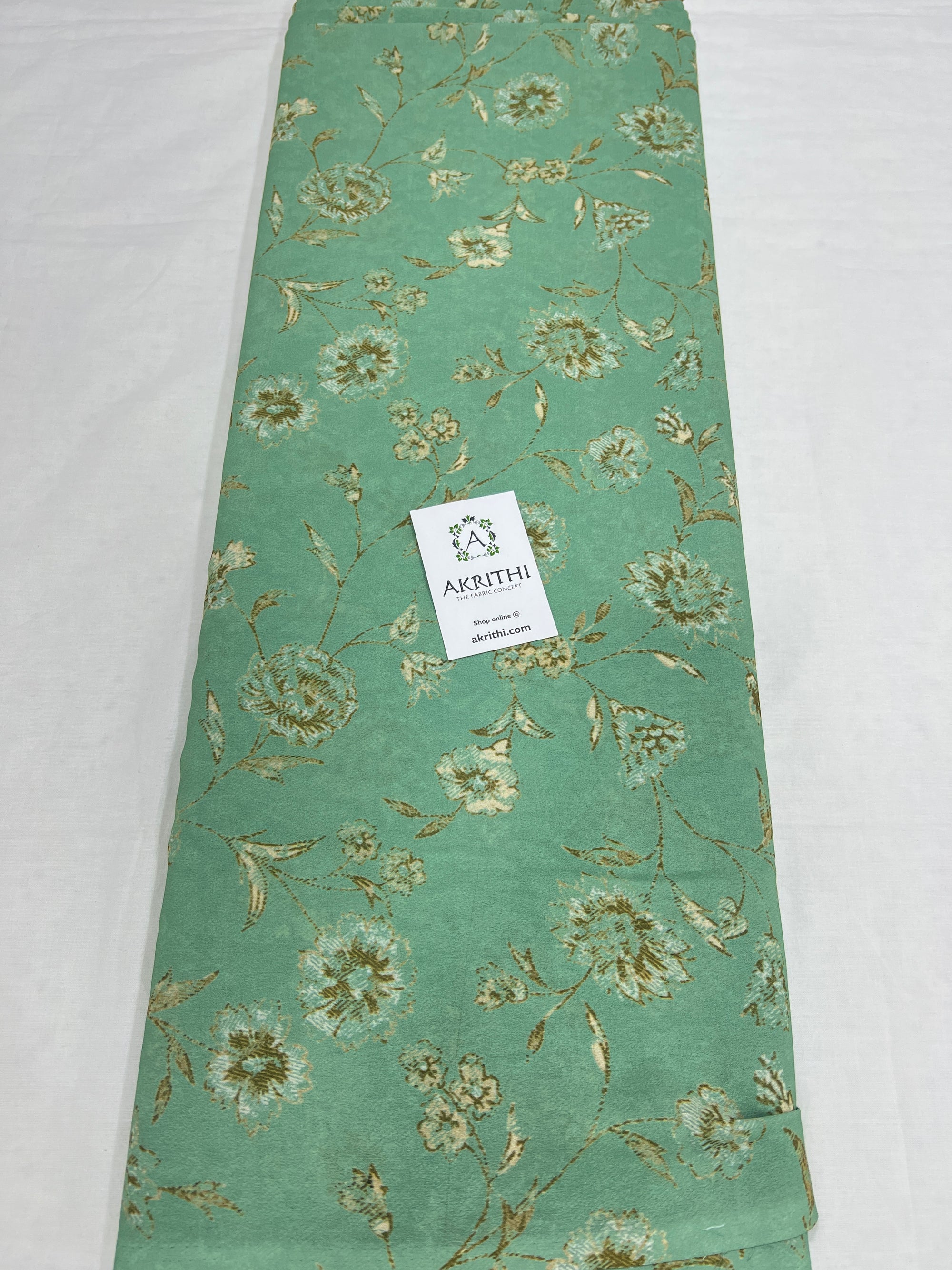 Digital floral printed georgette fabric