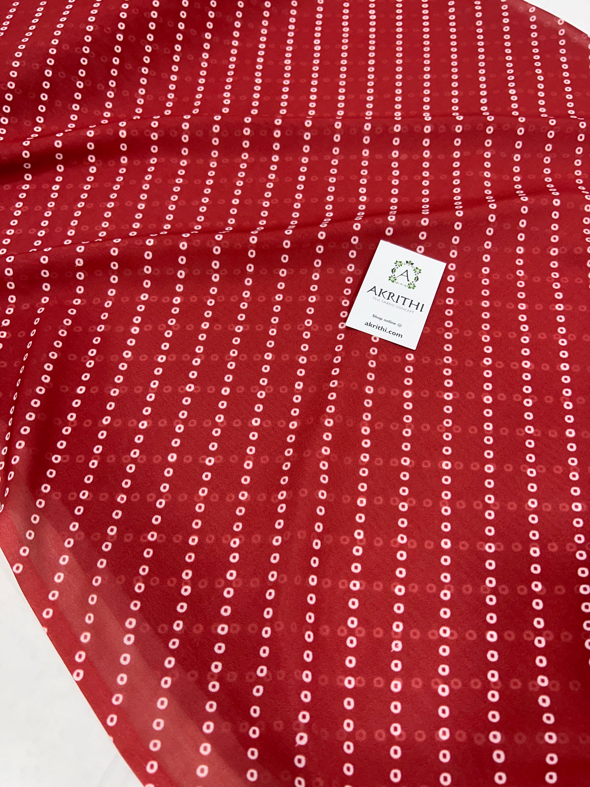 Digital floral printed georgette fabric