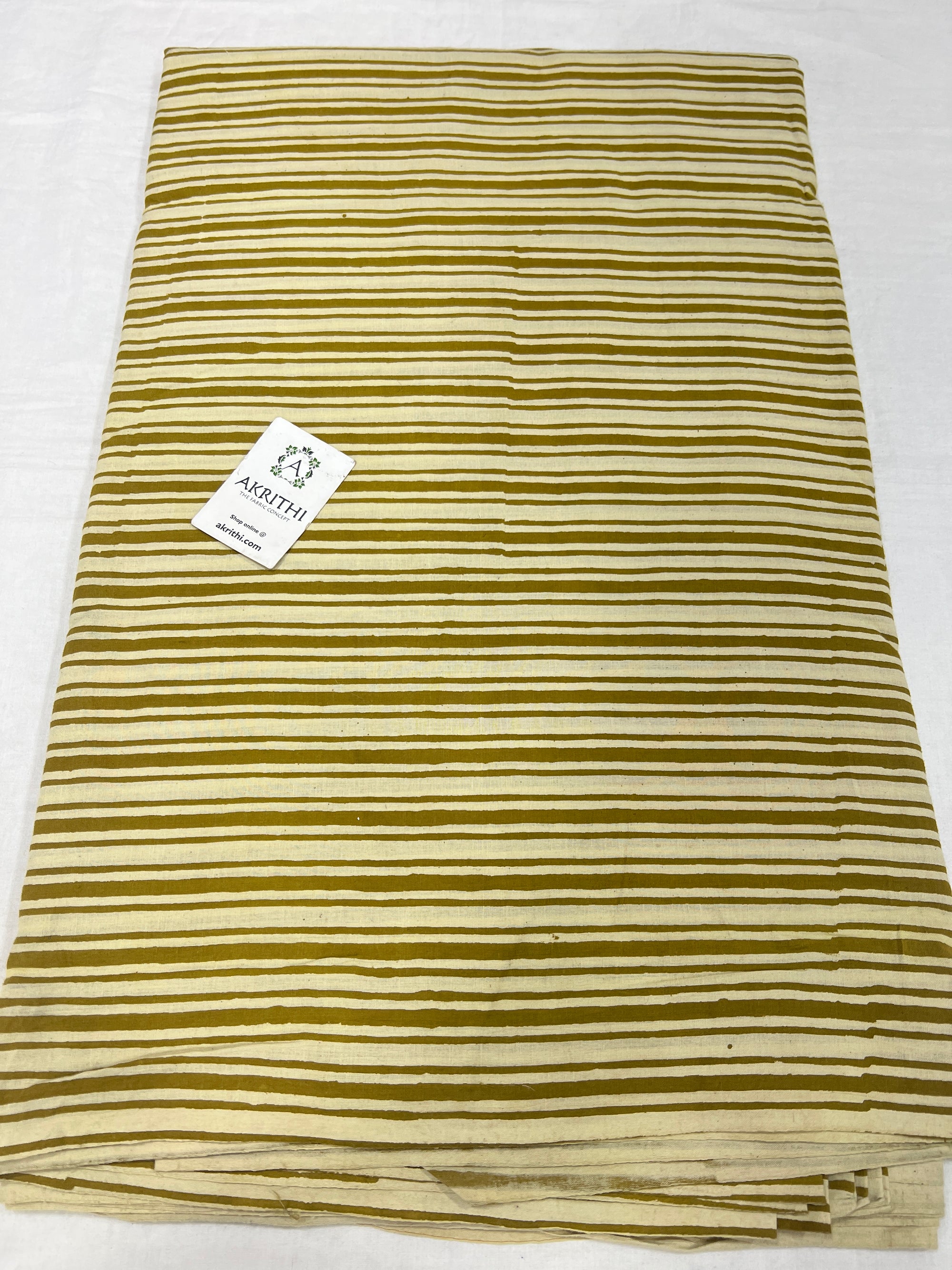 Hand block Printed pure cotton fabric