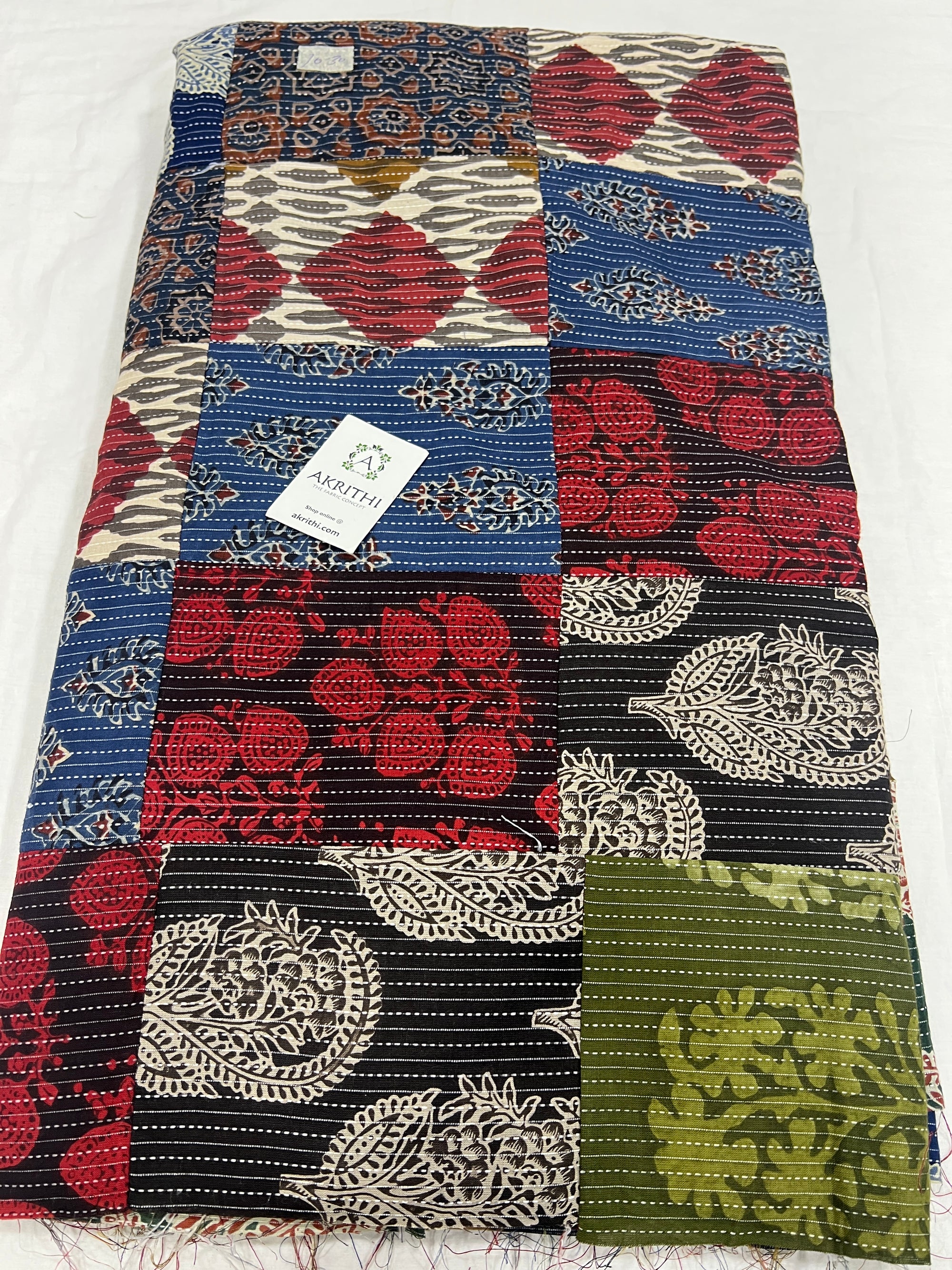 Patch work pure cotton fabric