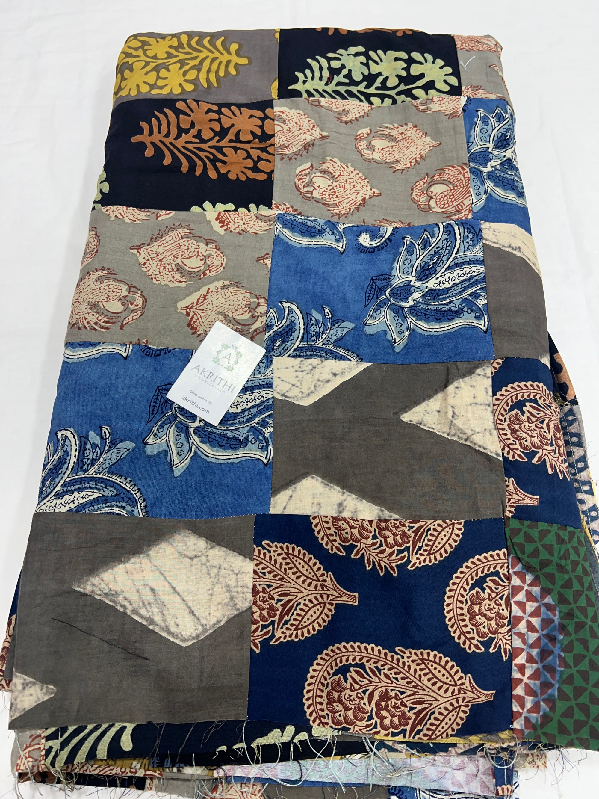Patch work pure cotton fabric