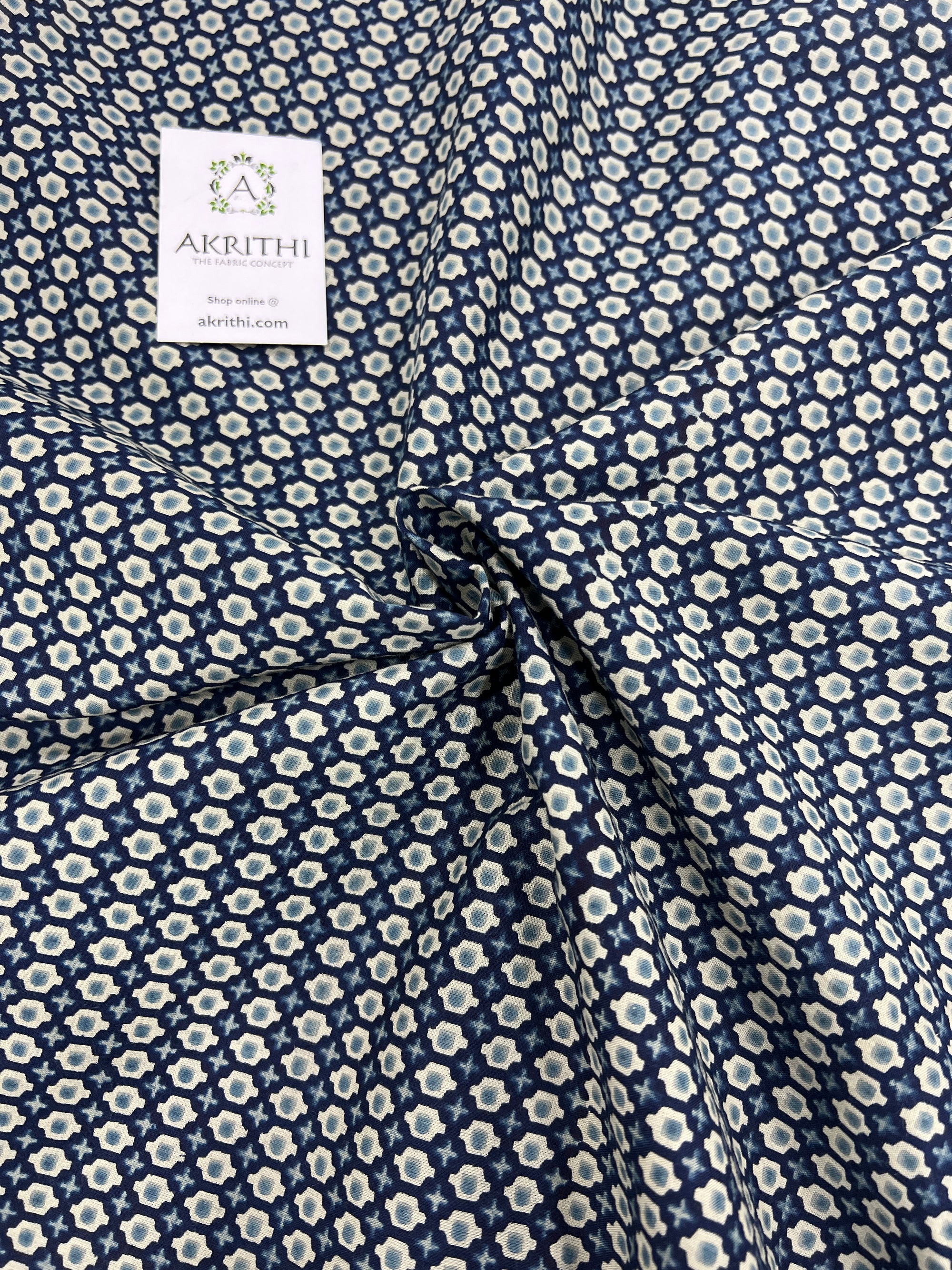 Printed pure cotton fabric