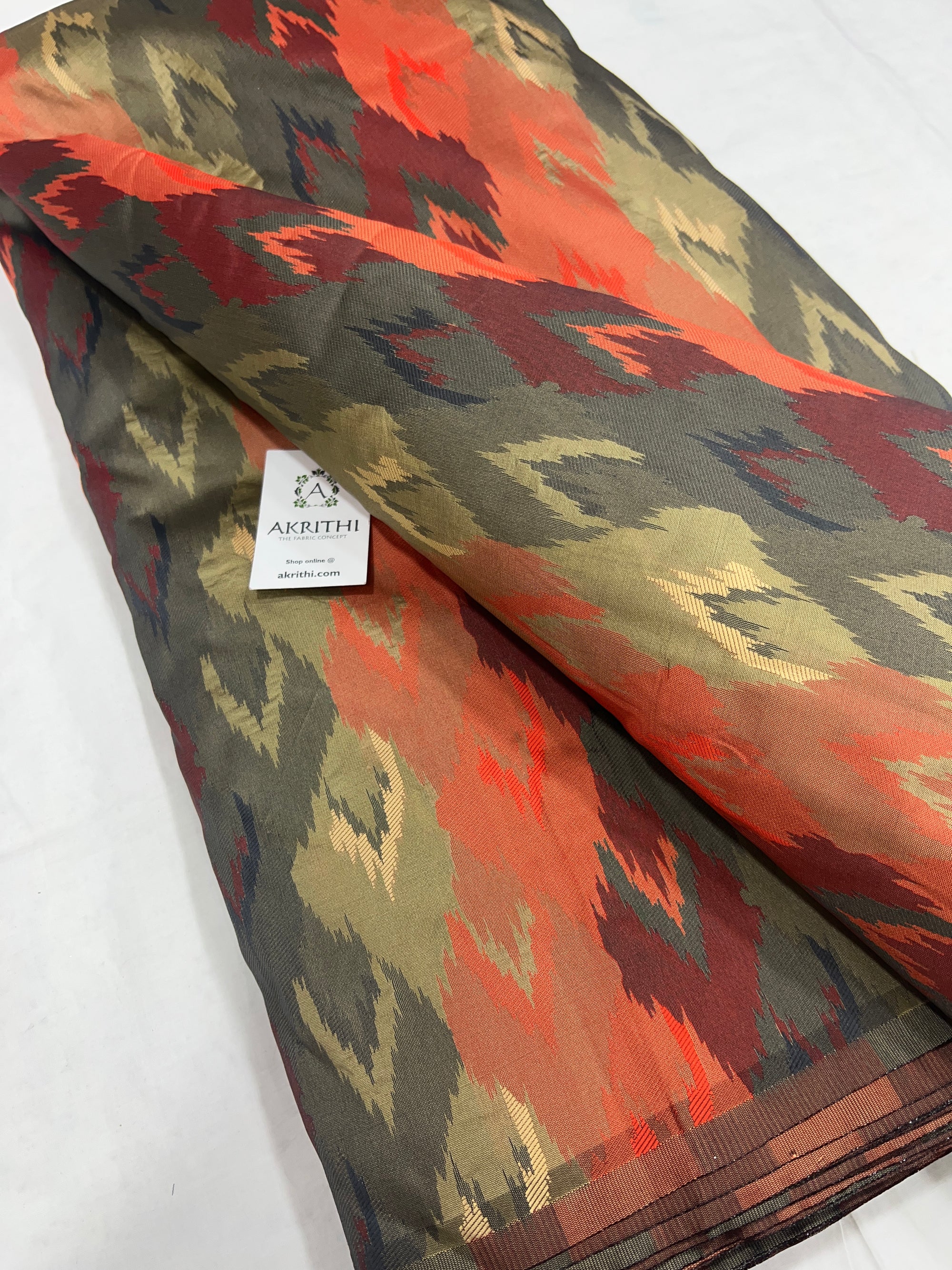 Woven semi silk fabric