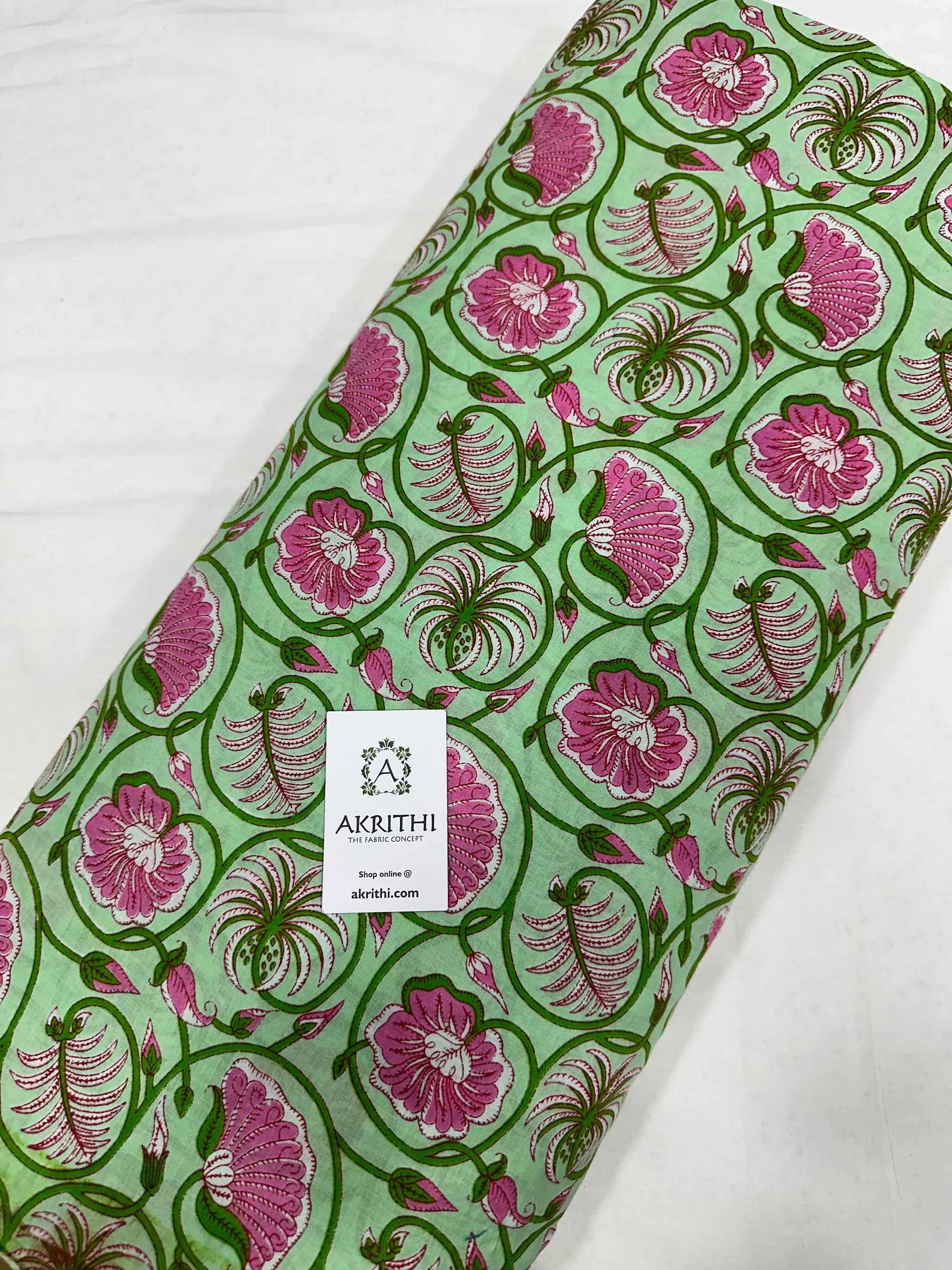 Printed pure cotton fabric